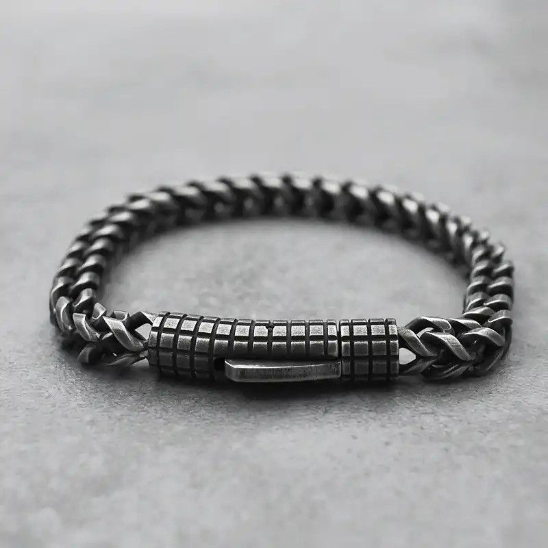 Jewelry Men Vintage Cuban Bracelet Size ONE SIZE - 2 Thumbnail