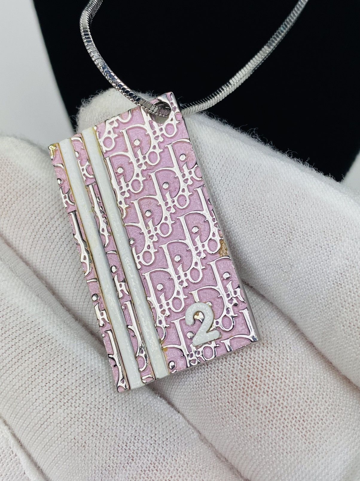 Dior Dior Pink Trotter 2 Necklace Size ONE SIZE - 2 Thumbnail