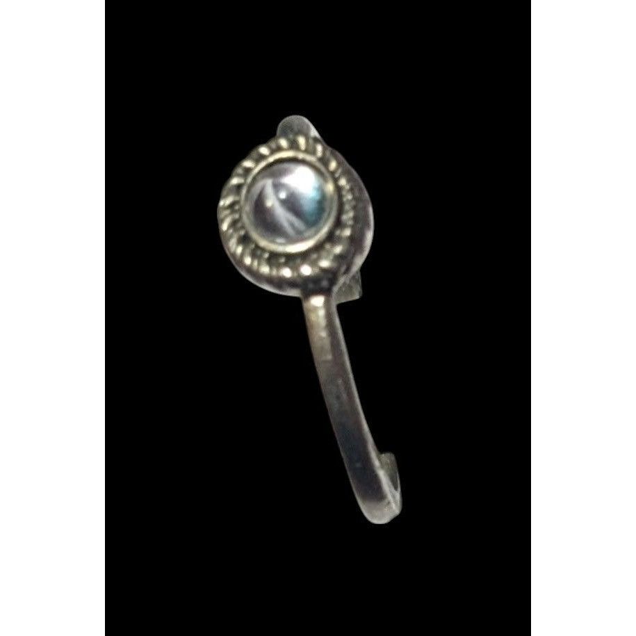 Other Minimalist Silver Tone Ring With Clear Cabochon Size 7 Size ONE SIZE - 3 Thumbnail