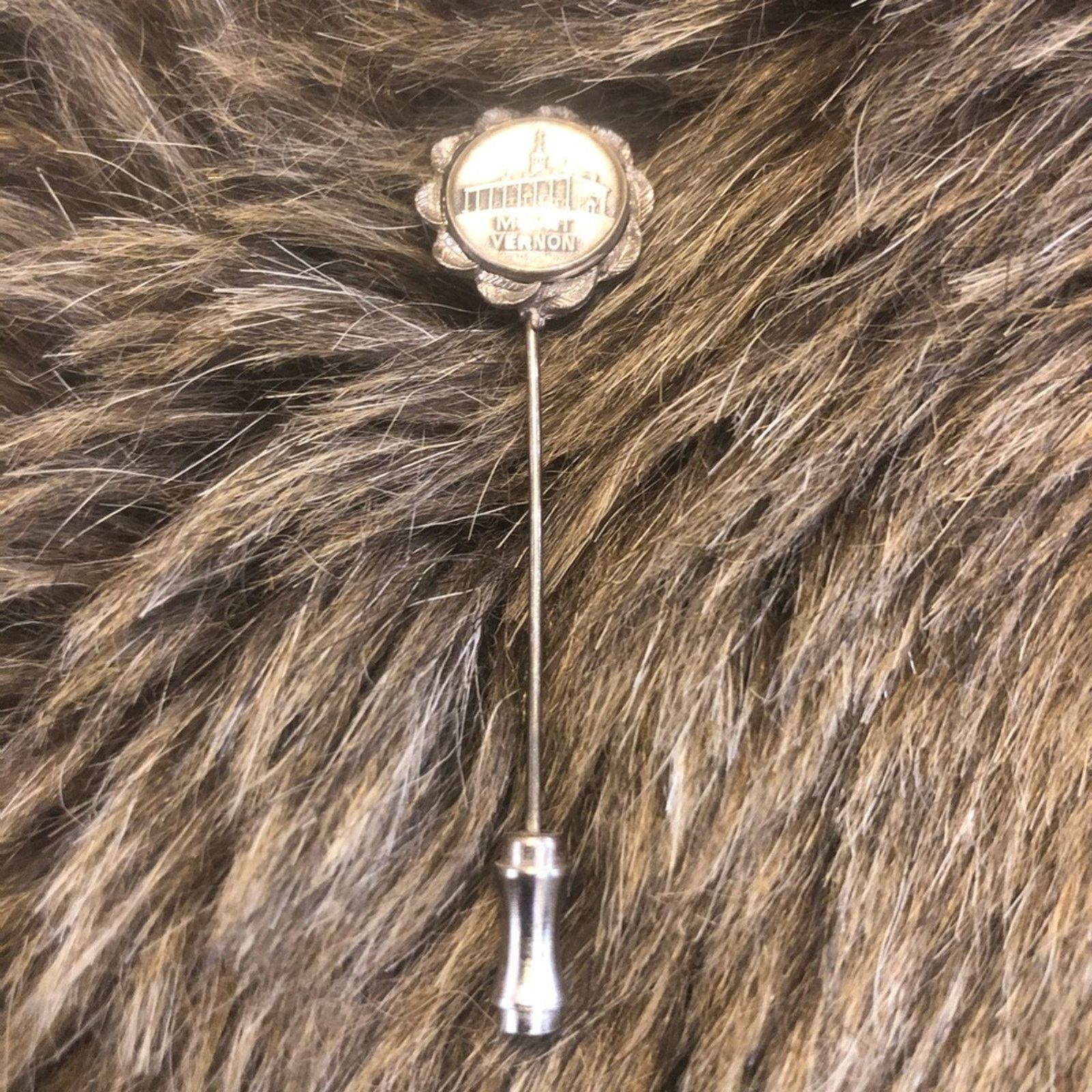 Other Antique Mount Vernon silver tone hat pin stick pin Size ONE SIZE - 1 Thumbnail