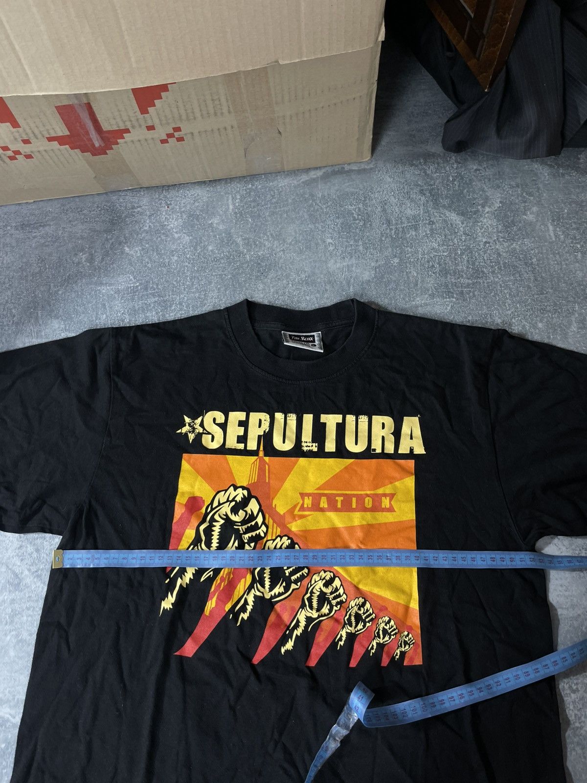 Band Tees Vintage The Rox Sepultura nation big lgoo tee t-shirt Size US L / EU 52-54 / 3 - 7 Thumbnail