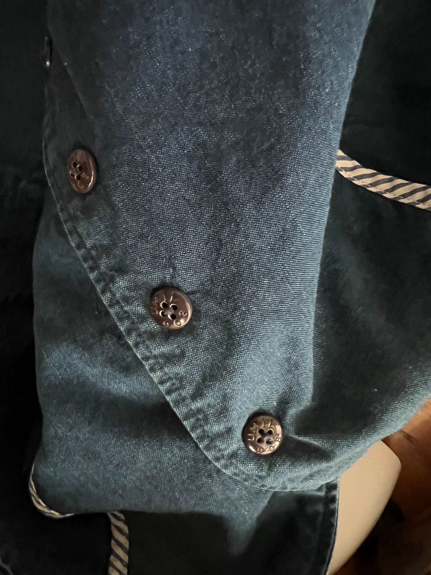Other Women's Japanese Indigo Dyed Paris Button Washed Vest M Size XS / US 0-2 / IT 36-38 - 7 Thumbnail