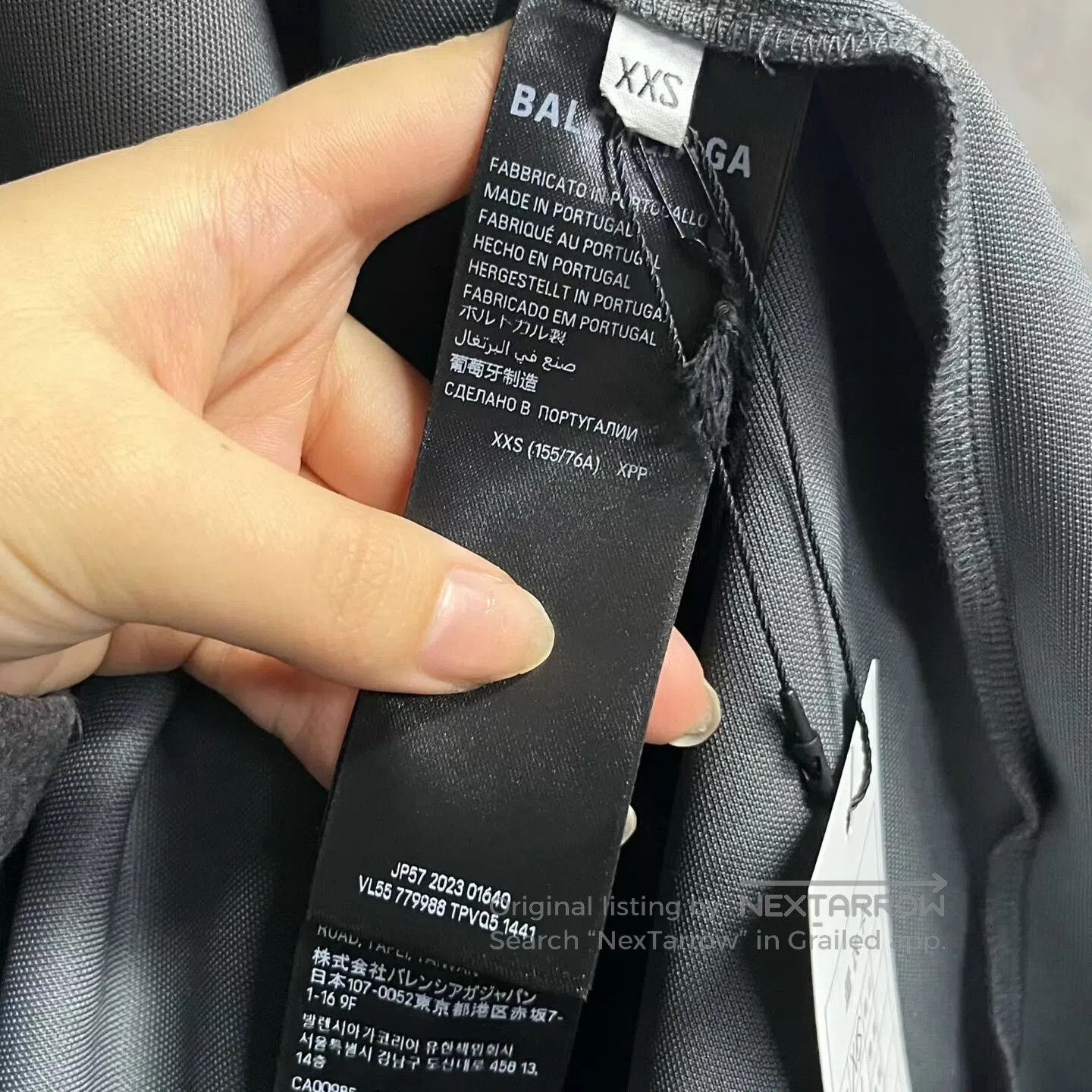 Balenciaga Balenciaga Gray patterned printed V-neck casual loose-fitt Size US XXS / EU 40 - 3 Thumbnail