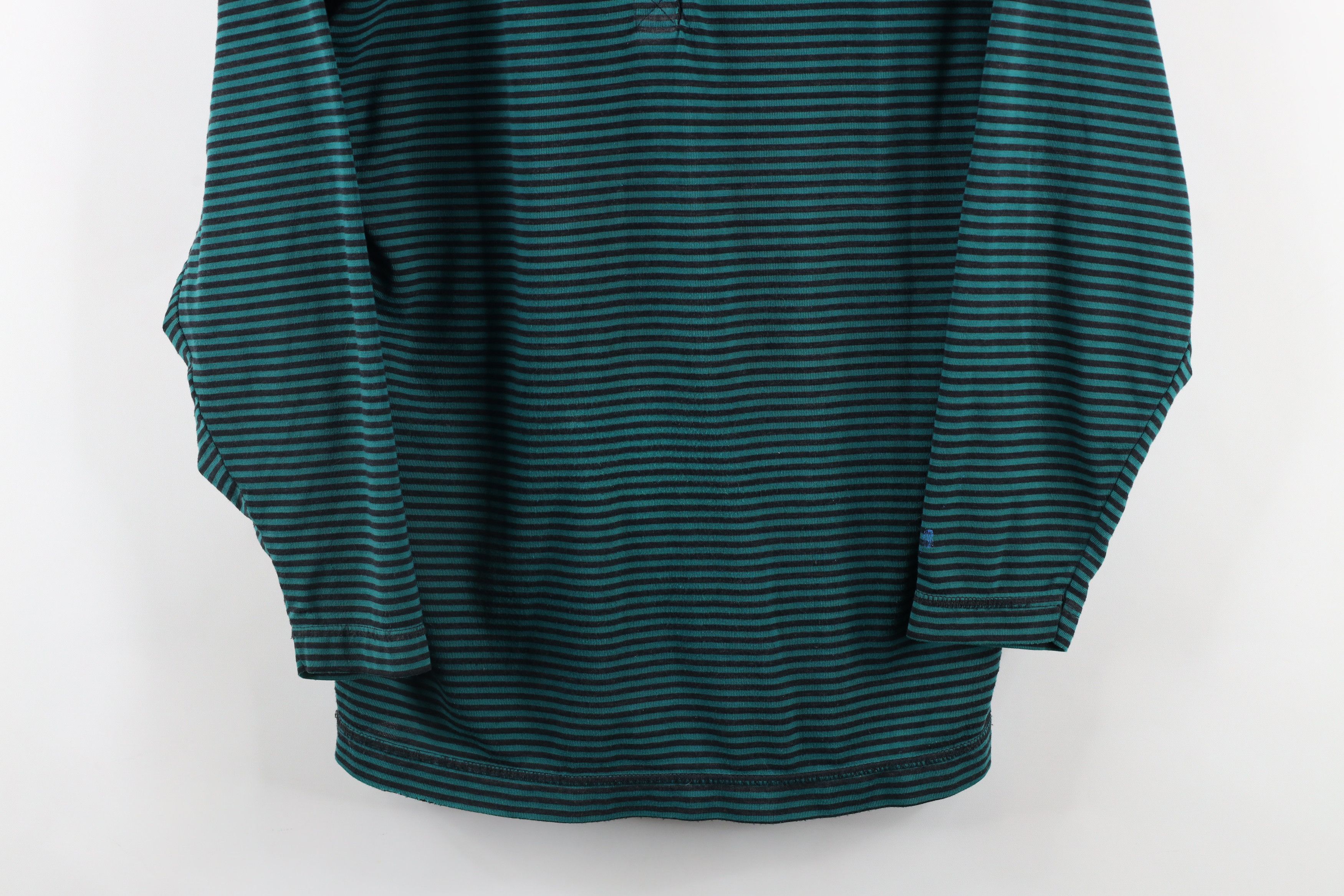 Vintage Vintage 90s Streetwear Striped Long Sleeve Henley T-Shirt Size M / US 6-8 / IT 42-44 - 3 Thumbnail