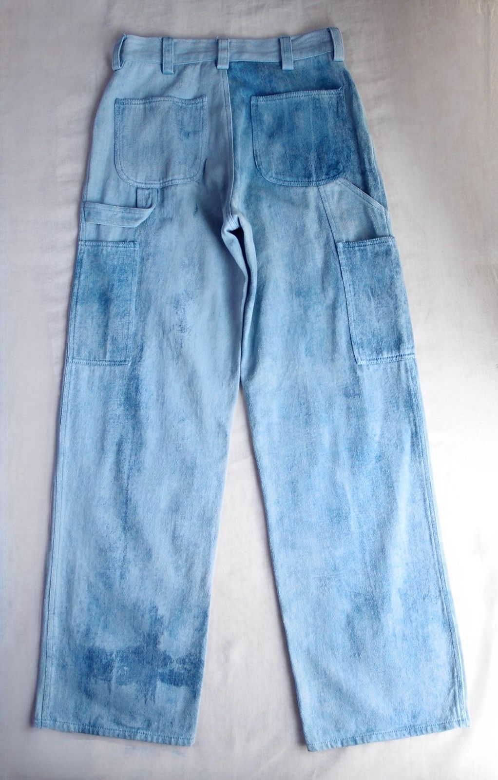 Elleme ELLEME Paris Bleached Denim Cargo Pants Washed Finish Size 26" / US 2 / IT 38 - 3 Thumbnail