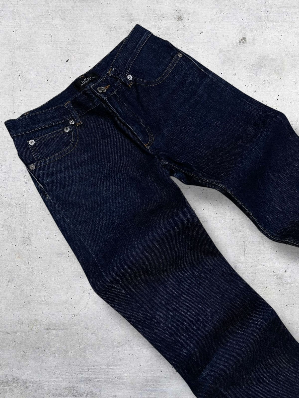 A.P.C. VINTAGE A.P.C DENIM ETROIT COURT SKINNY DARK BLUE STREETWEAR Size US 26 / EU 42 - 7 Thumbnail