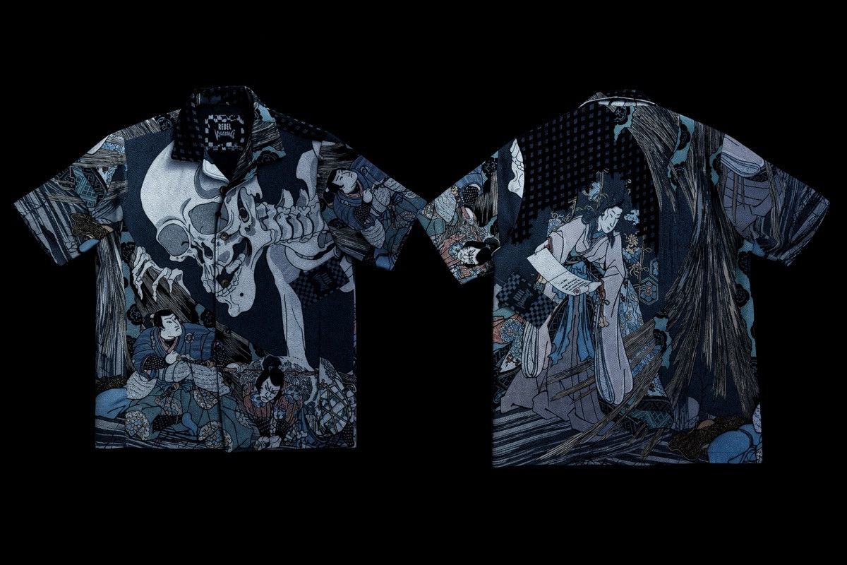Other Japanese Art Skull Shirt Button Up – Y2K Streetwear Size US M / EU 48-50 / 2 - 1 Preview