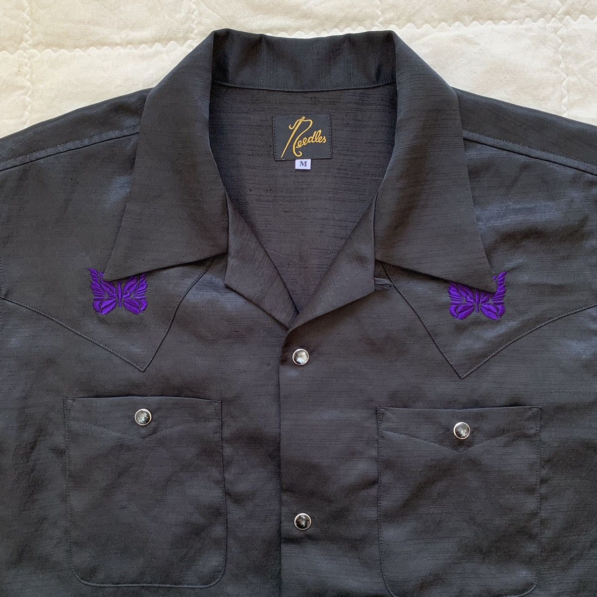 Needles Needles Butterfly Slub Sateen Cowboy One Up Shirt Size US M / EU 48-50 / 2 - 5 Thumbnail