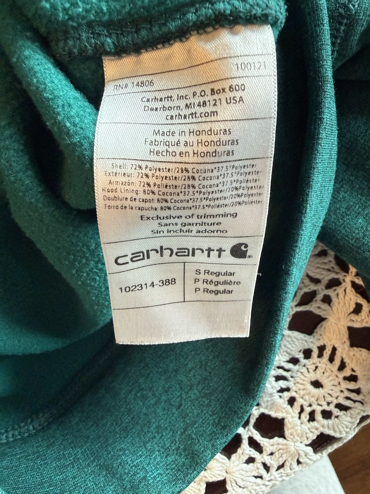 Carhartt Carhartt teal hoodie Size US S / EU 44-46 / 1 - 7 Thumbnail