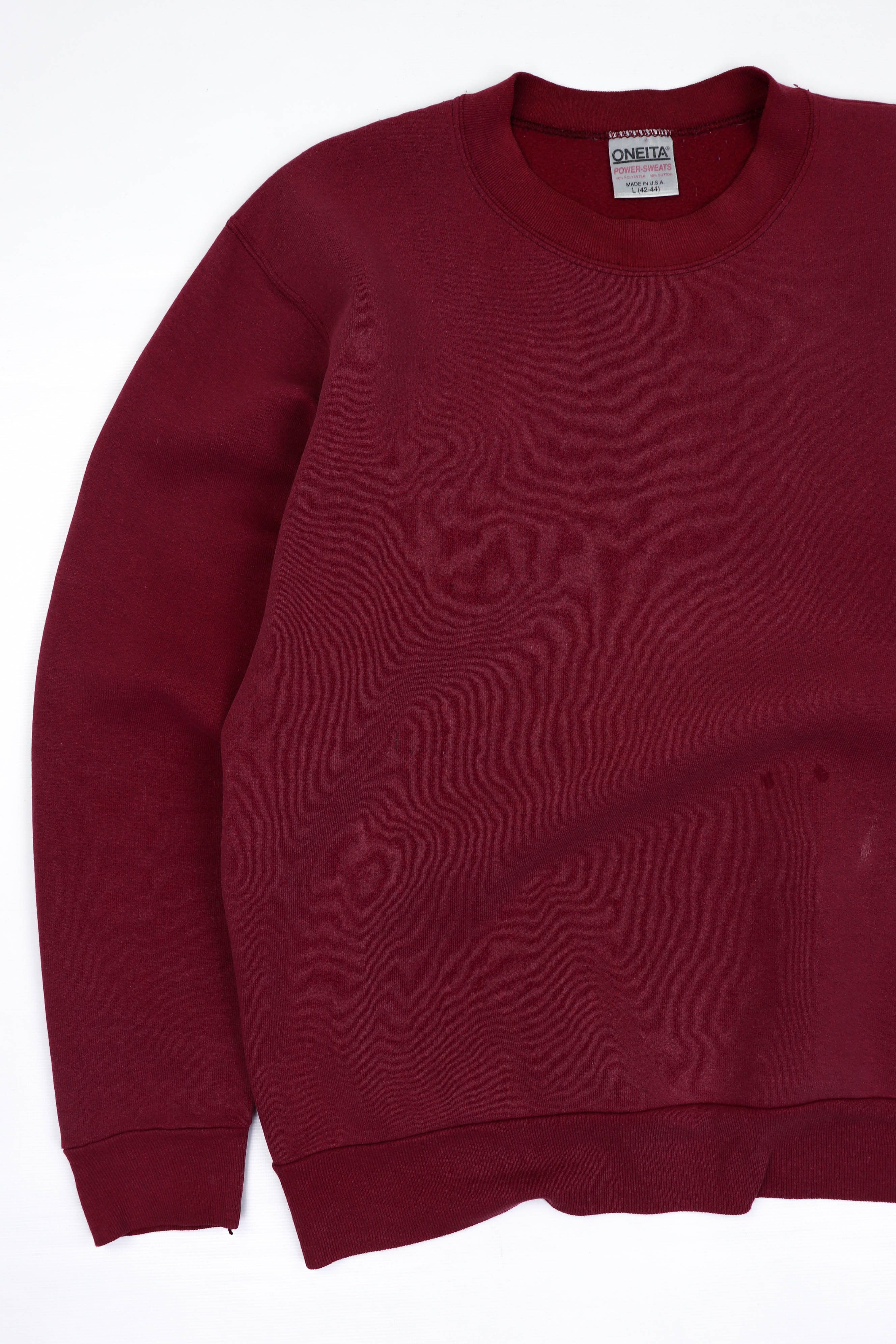 Vintage ONEITA Vintage 90s USA Made Sun Faded Distressed Sweatshirt Size US L / EU 52-54 / 3 - 4 Thumbnail