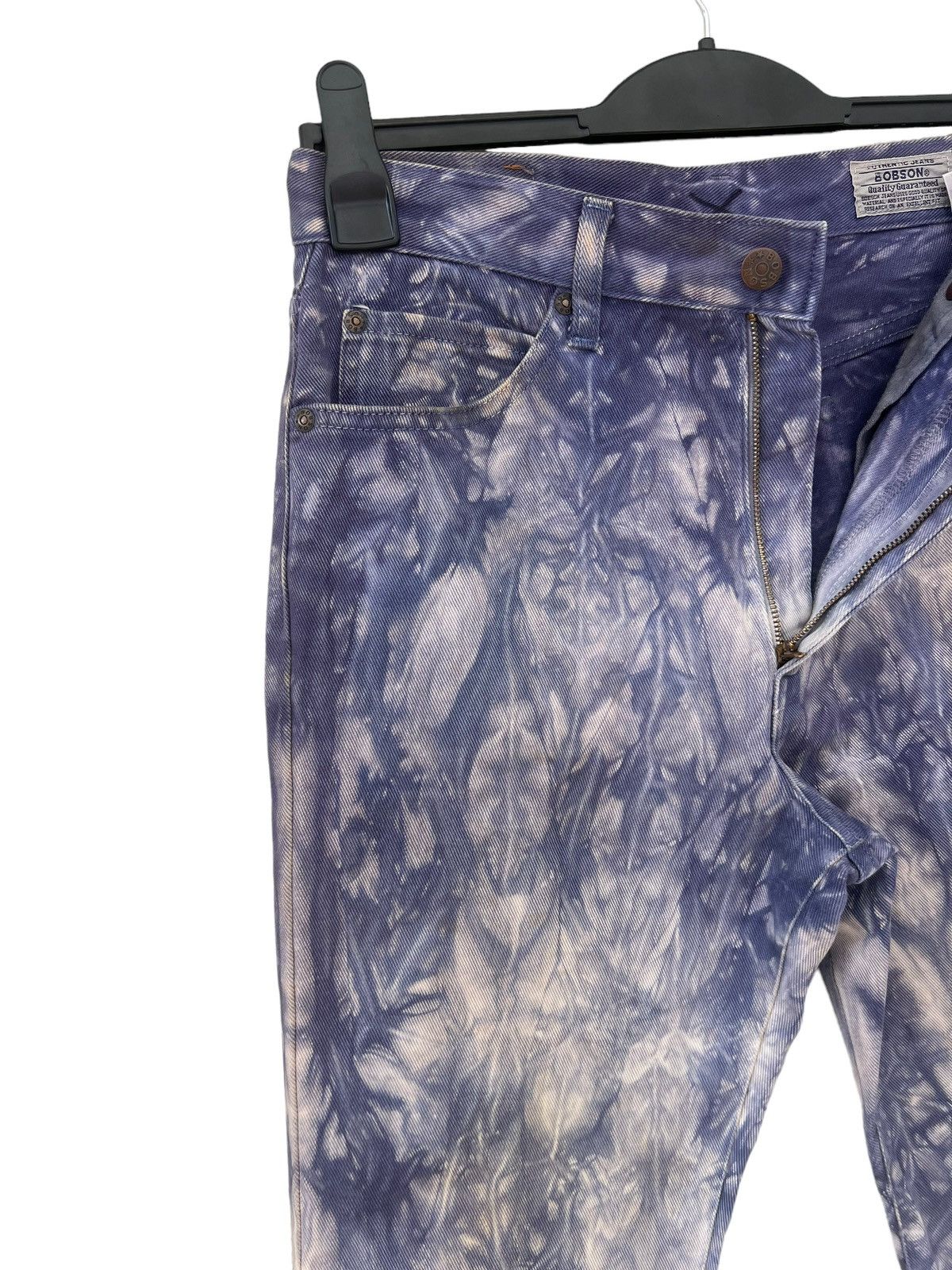 Big John Japan Brand BOBSON Made in Japan Purple Tie Dye Denim Jeans Size US 30 / EU 46 - 8 Thumbnail