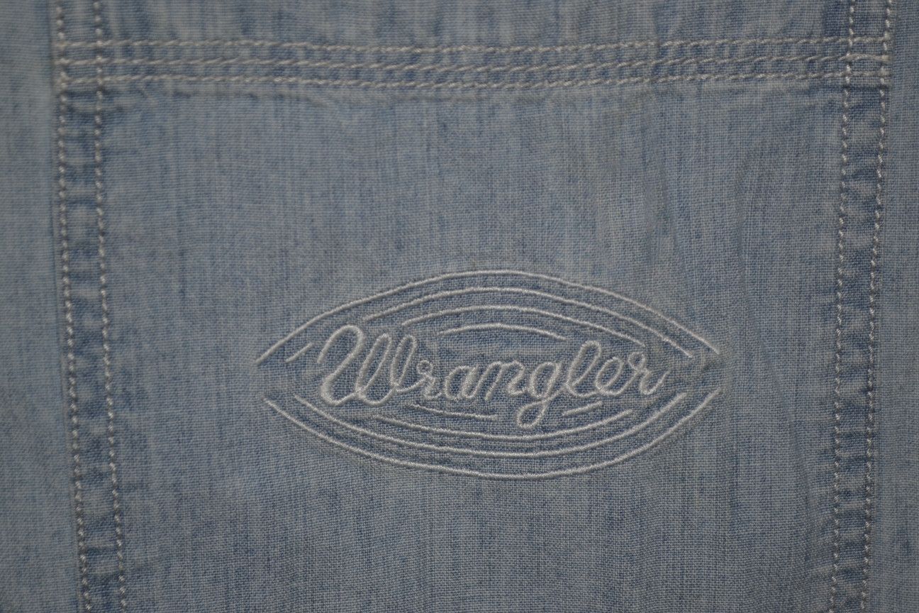 Vintage × Wrangler Vintage Wrangler Wester Embroidered Denim Shirt XXL Size US XXL / EU 58 / 5 - 4 Thumbnail