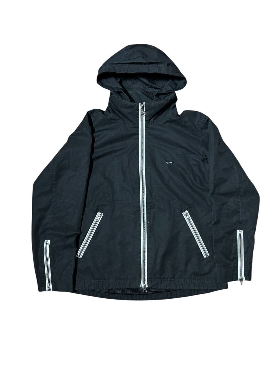 Nike Vintage 90's Nike Drill Nylon Hood Light Jacket Size US S / EU 44-46 / 1 - 1 Thumbnail