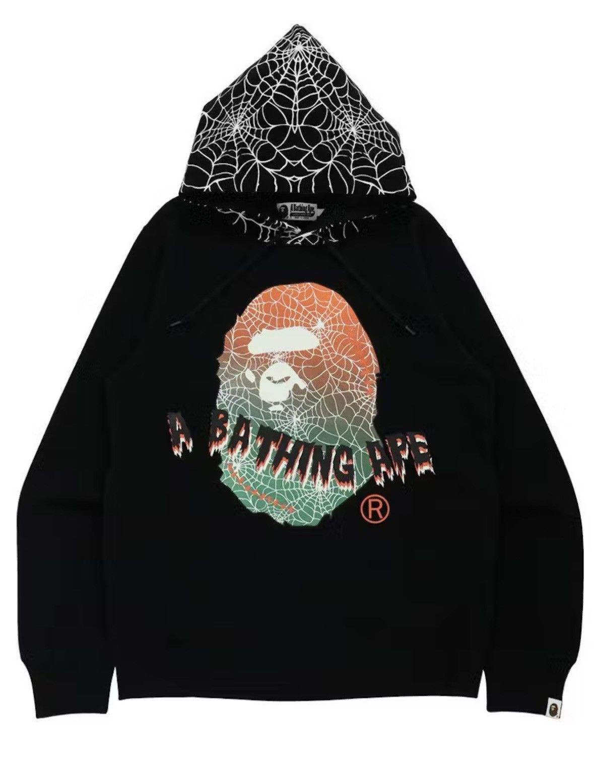 Bape BAPE (GITD) Spiderweb Hoodie DS Size L Size US L / EU 52-54 / 3 - 8 Thumbnail