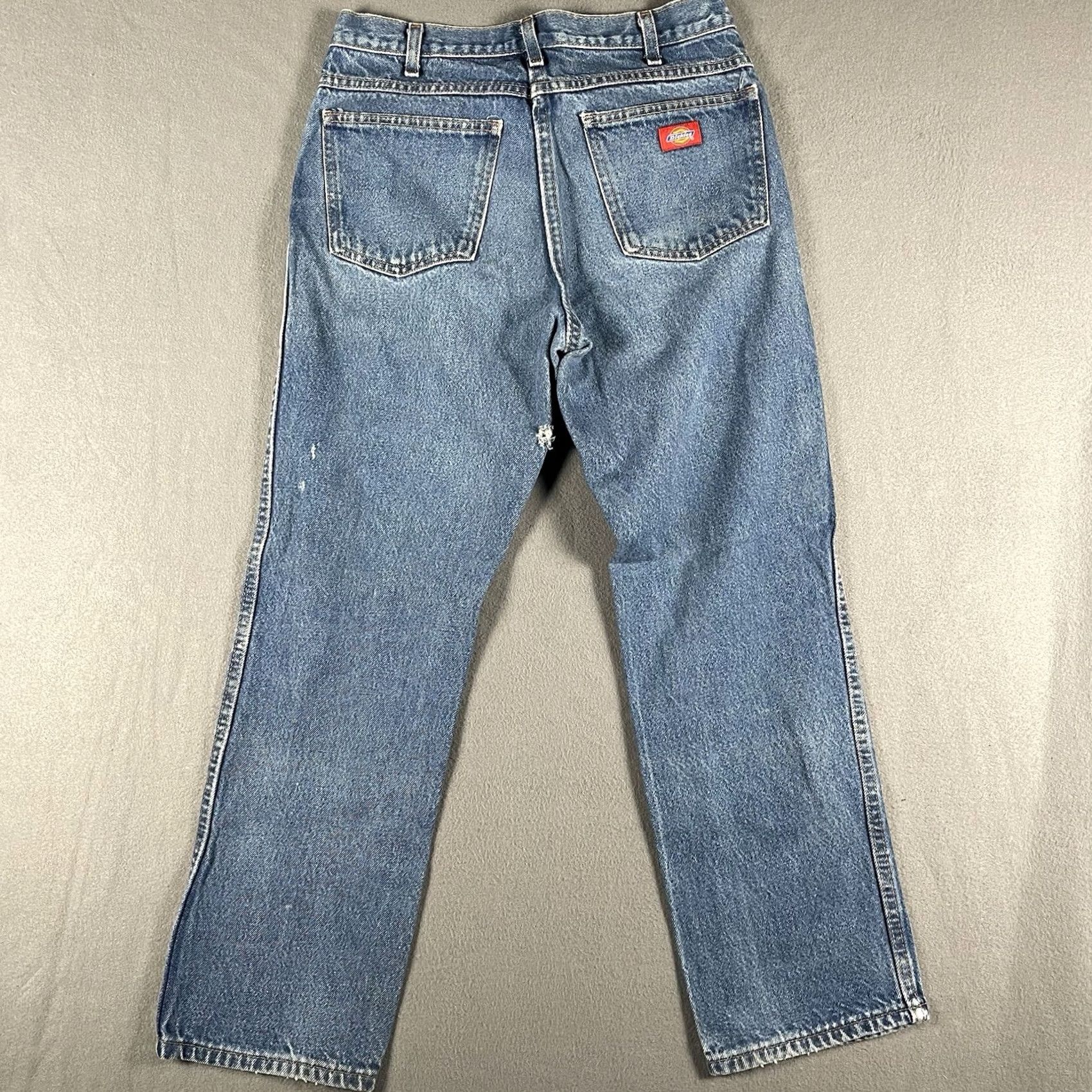 Levi's VINTAGE Dickies Jeans Men 33x30 Light Wash Distressed Skater Straight Leg Blue Size US 33 - 5 Thumbnail