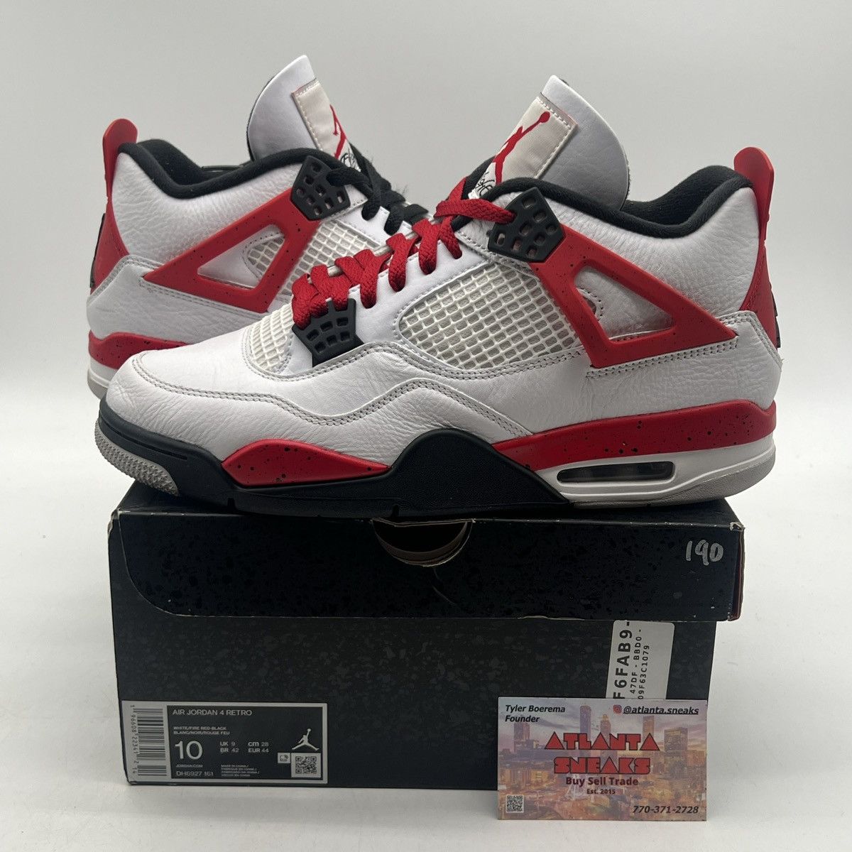 Jordan Brand Air Jordan 4 red cement Size US 10 / EU 43 - 1 Thumbnail