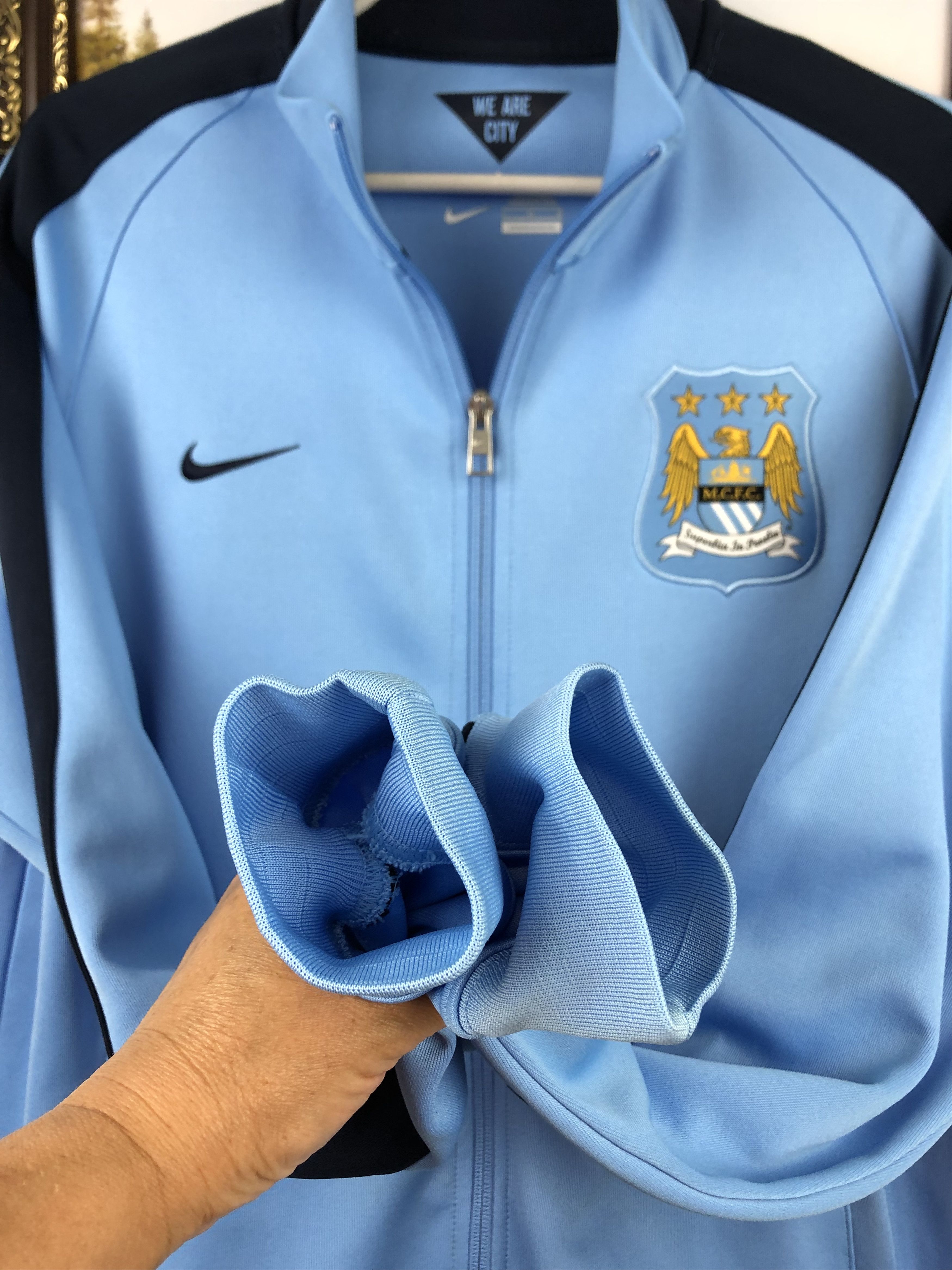 Nike Manchester City Football Nike Jacket Soccer Track Top Rare Size US L / EU 52-54 / 3 - 8 Thumbnail