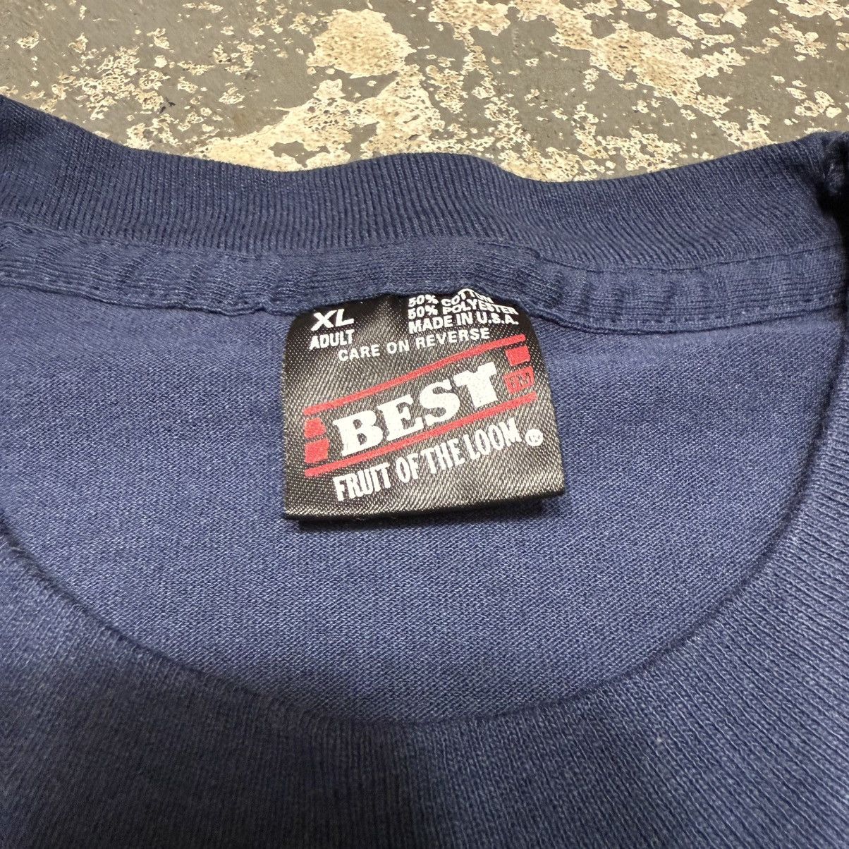 Vintage Vintage NYS Professional Firefighter Navy 90s Tshirt Size US XL / EU 56 / 4 - 3 Thumbnail