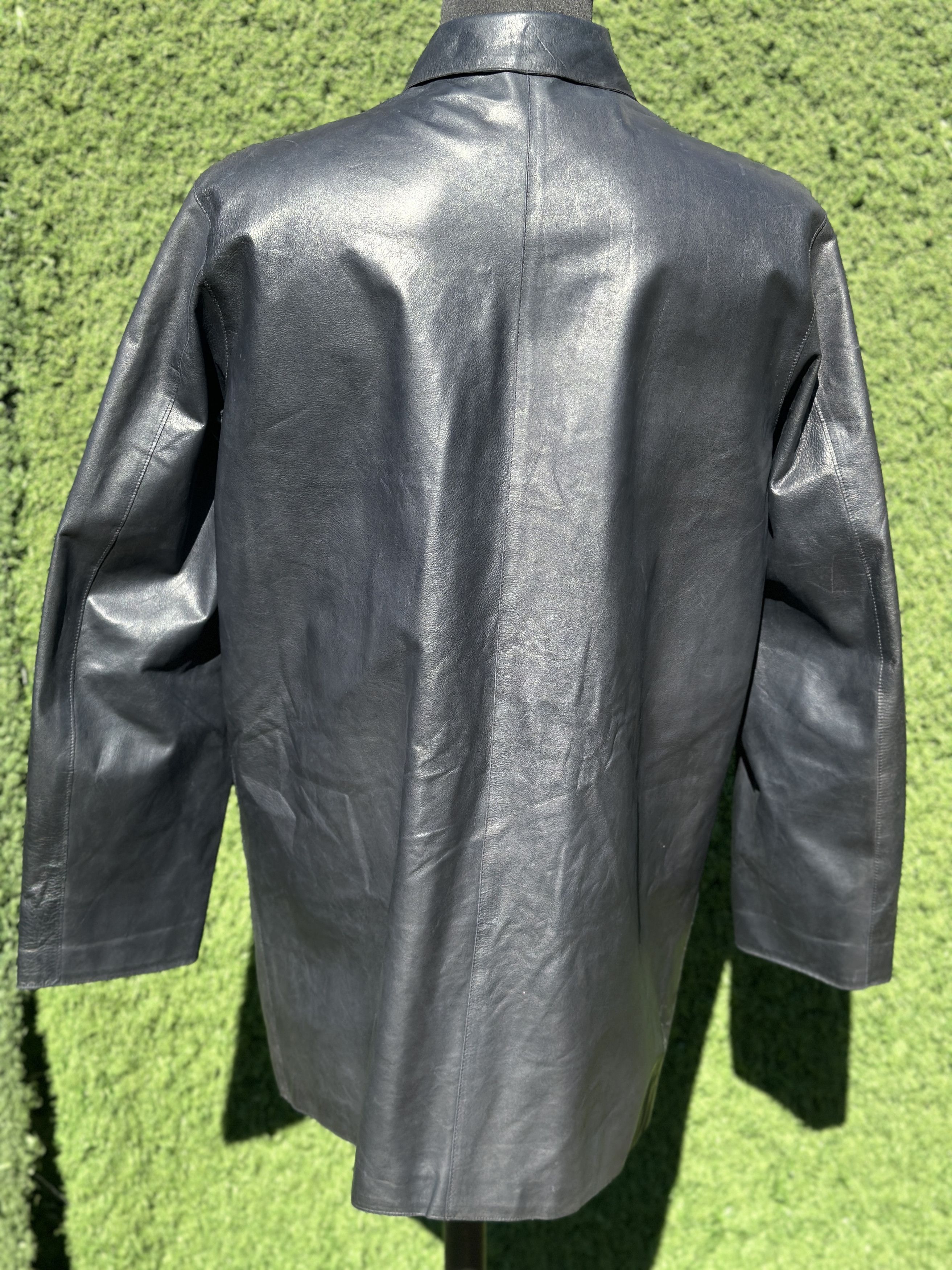 Jil Sander 1994 Lambskin Leather Coat Size 40 EU SS94