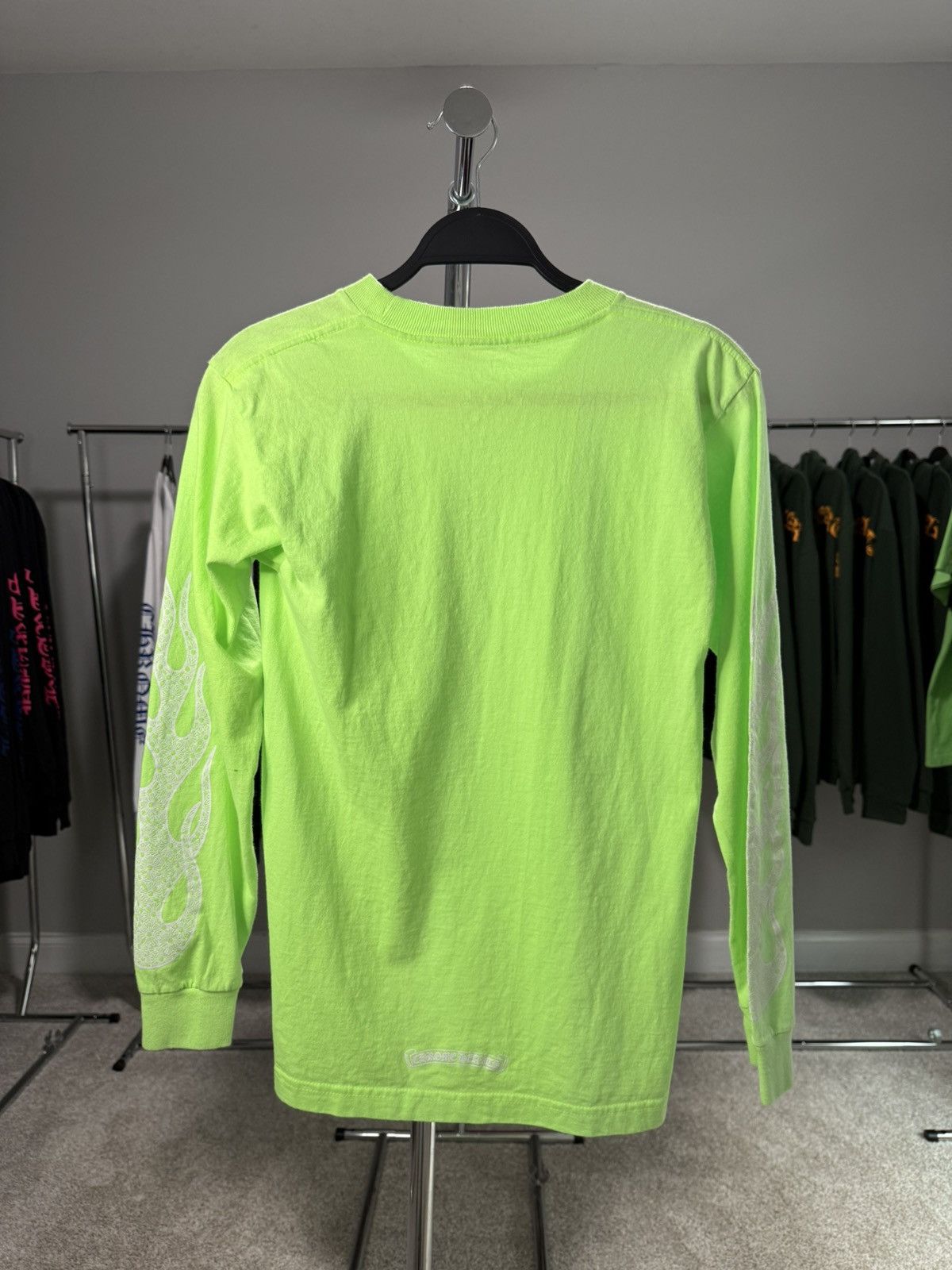 Chrome Hearts Chrome Hearts Green Flame Vintage Longsleeve Size US S / EU 44-46 / 1 - 5 Thumbnail