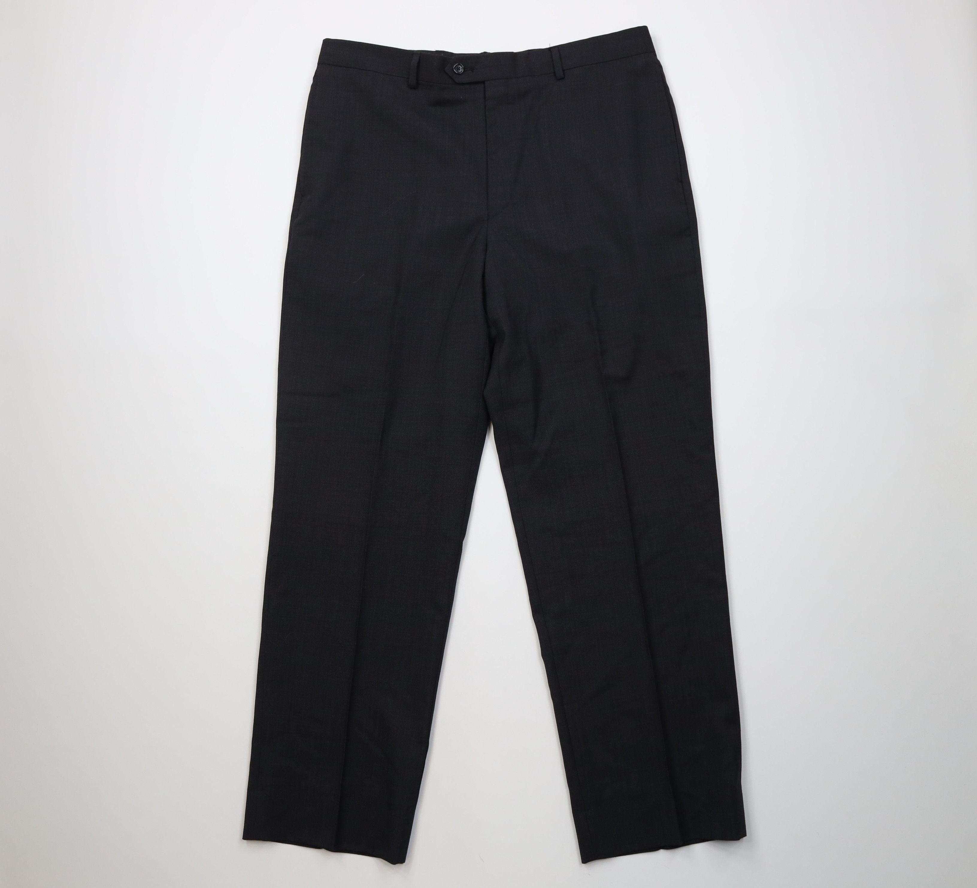 Vintage Vintage 90s Streetwear Wide Leg Chino Pants Charcoal Gray Size US 37 - 1 Thumbnail