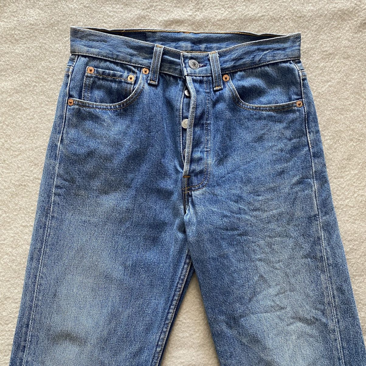 Levi's Vintage Clothing × Vintage Vintage 90's Levis 501 Distressed Cropped Jeans W27 Size 27" / US 4 / IT 40 - 2 Thumbnail