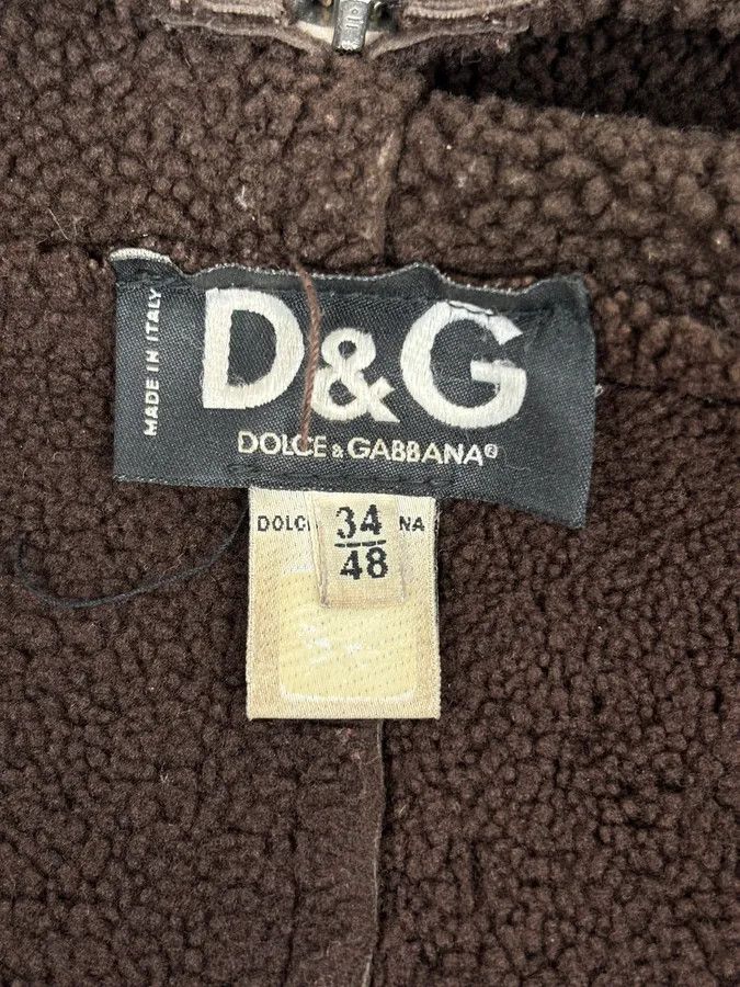 Dolce & Gabbana AW2004 Dolce & Gabbana Shearling Hooded Suede Bomber Jacket Size US L / EU 52-54 / 3 - 10 Thumbnail