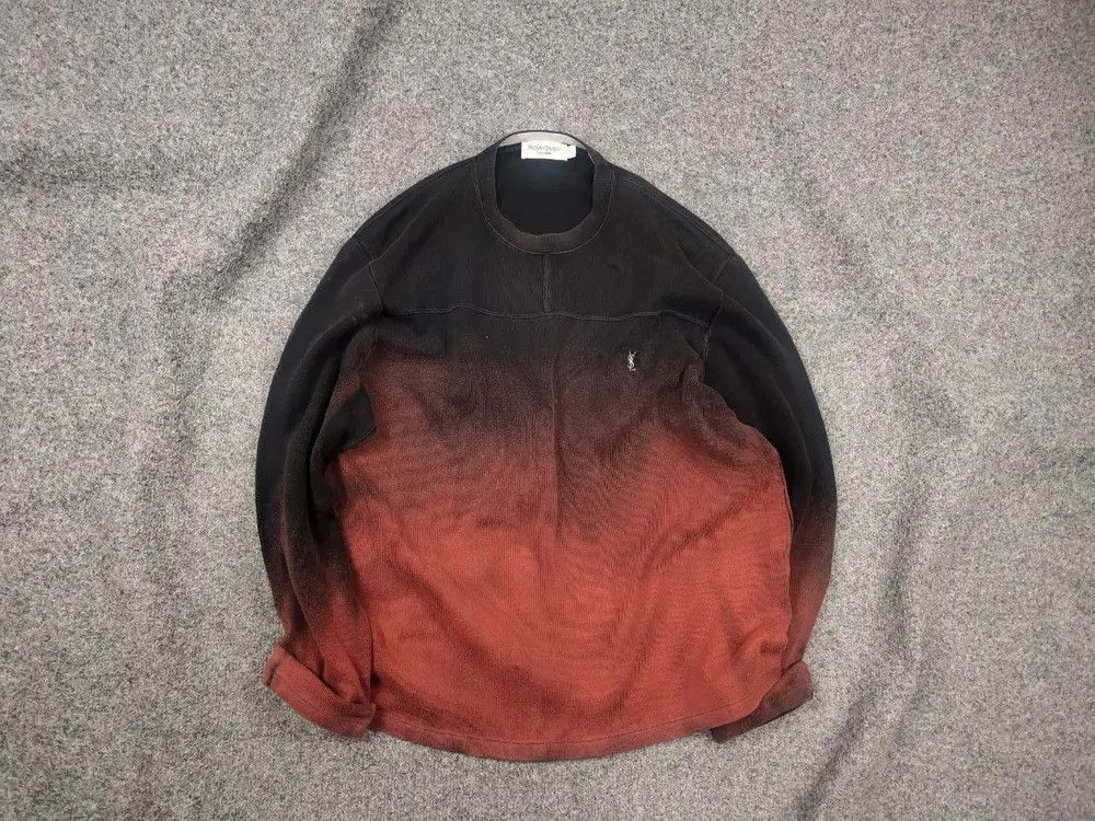 Yves Saint Laurent Rare Yves Saint Laurent Vintage 90's tie-dye long sleeve Size US L / EU 52-54 / 3 - 1 Thumbnail