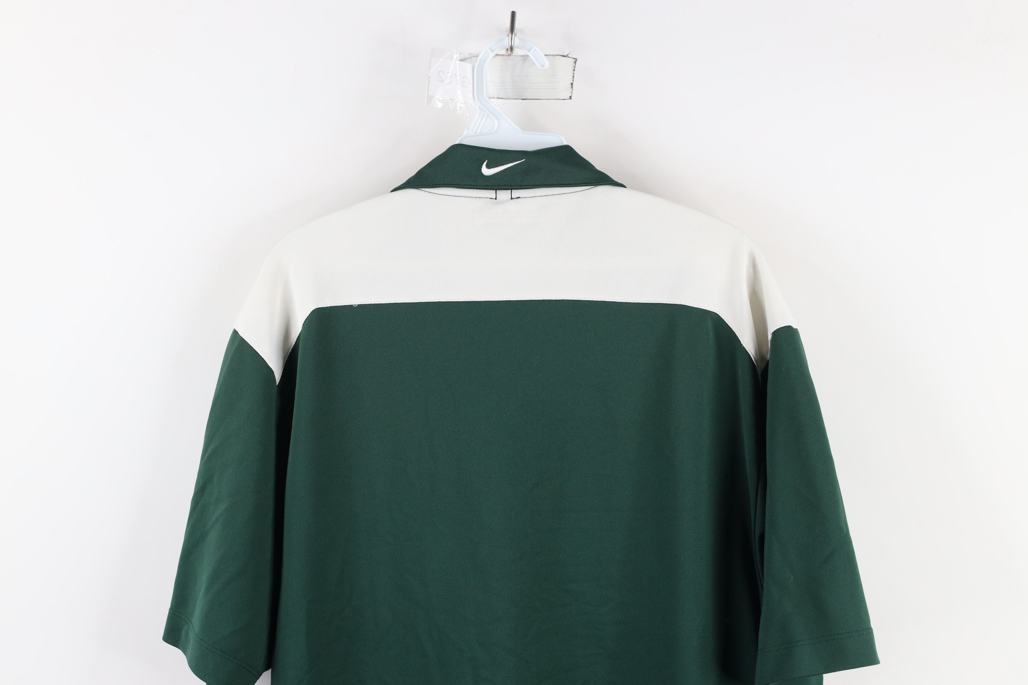 Nike × Vintage Vintage Nike Golf Mini Swoosh Collared Polo Shirt Green Size US M / EU 48-50 / 2 - 10 Thumbnail