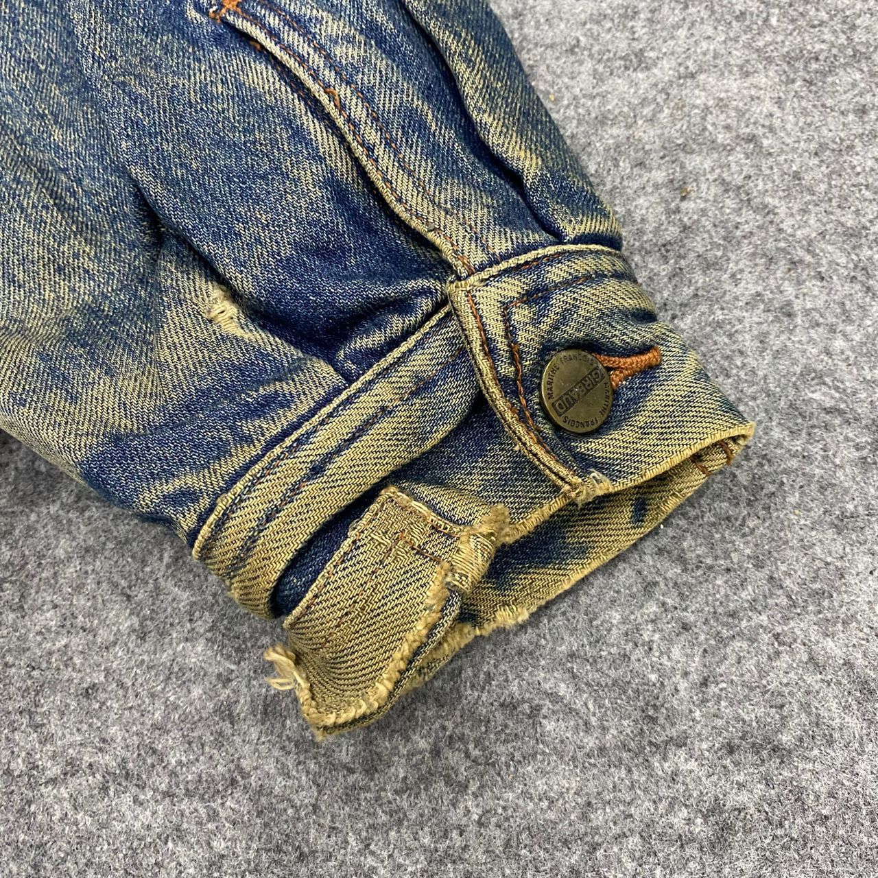 Marithe + Francois Girbaud 💥Vintage Marithe Francois Girbaud Distressed Denim Jacket Size US M / EU 48-50 / 2 - 19 Thumbnail