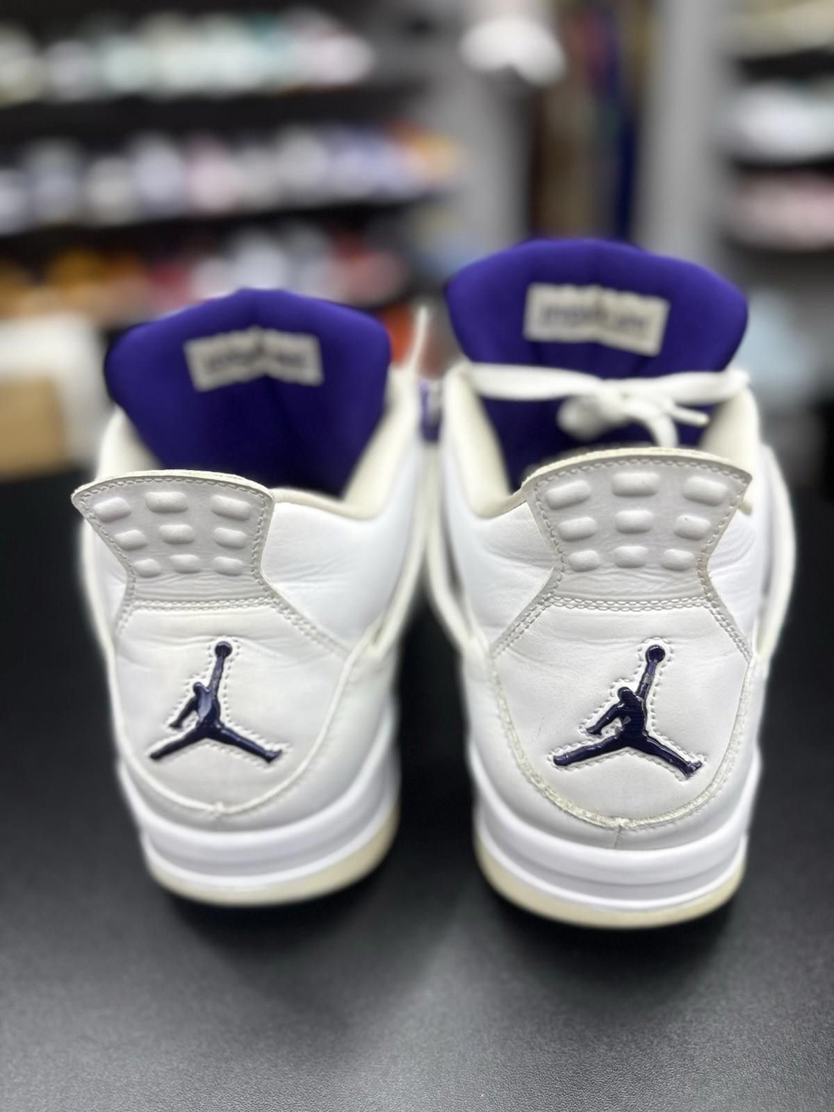 Jordan Brand Size 13 Men Jordan 4 Retro Metallic Purple Pre Owned Size US 13 / EU 46 - 7 Thumbnail
