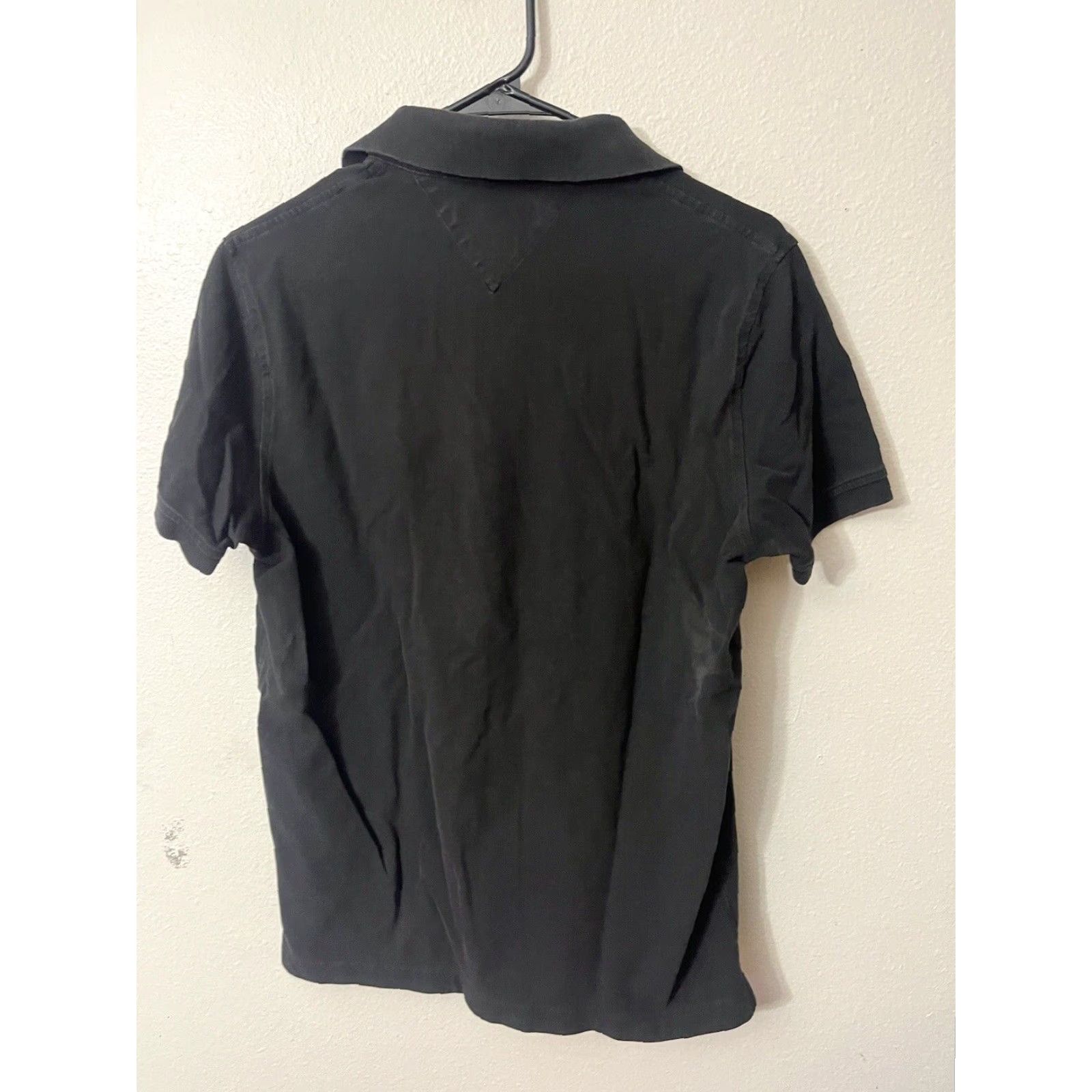 Tommy Hilfiger TOMMY HILFIGER Slim Fit Polo Shirt Black M Short Sleeve Mens Size US M / EU 48-50 / 2 - 2 Thumbnail