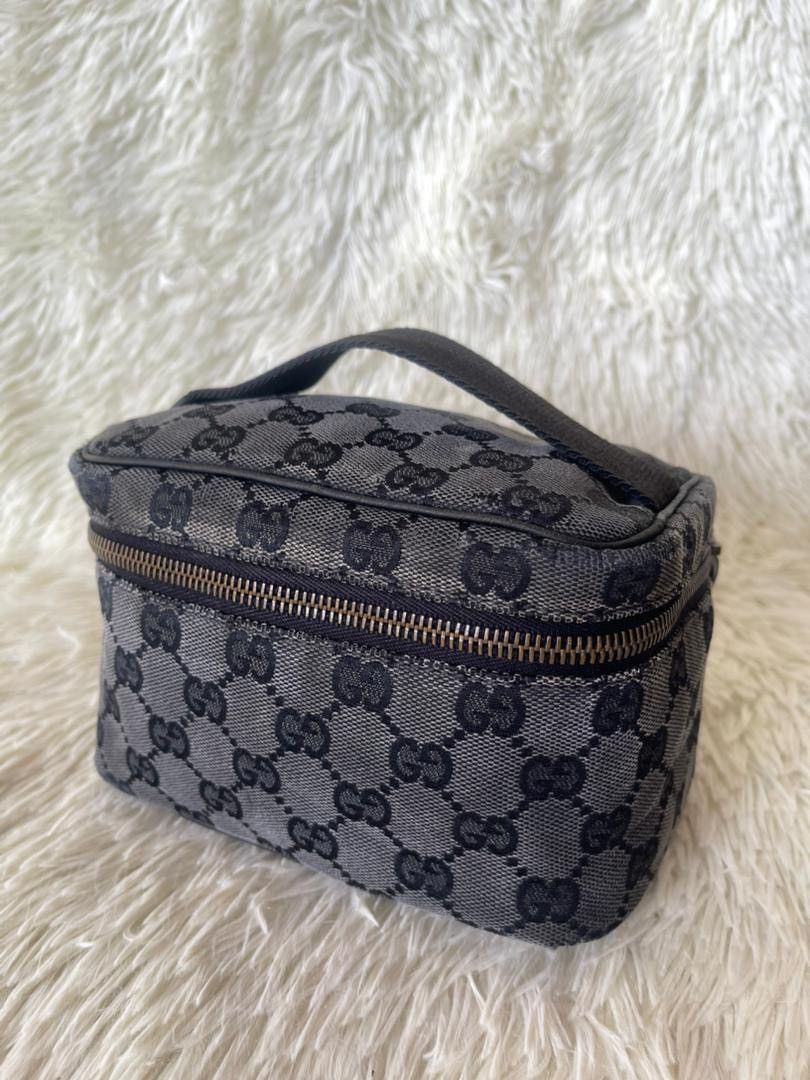 Gucci Gucci GG Pattern Vanity Leather Canvas Bag Size ONE SIZE - 3 Thumbnail