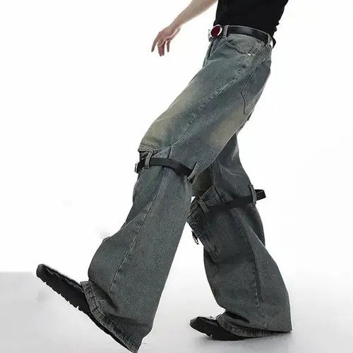 Japanese Brand × Vintage Micro Flared Straight Jeans Size US 32 / EU 48 - 4 Thumbnail