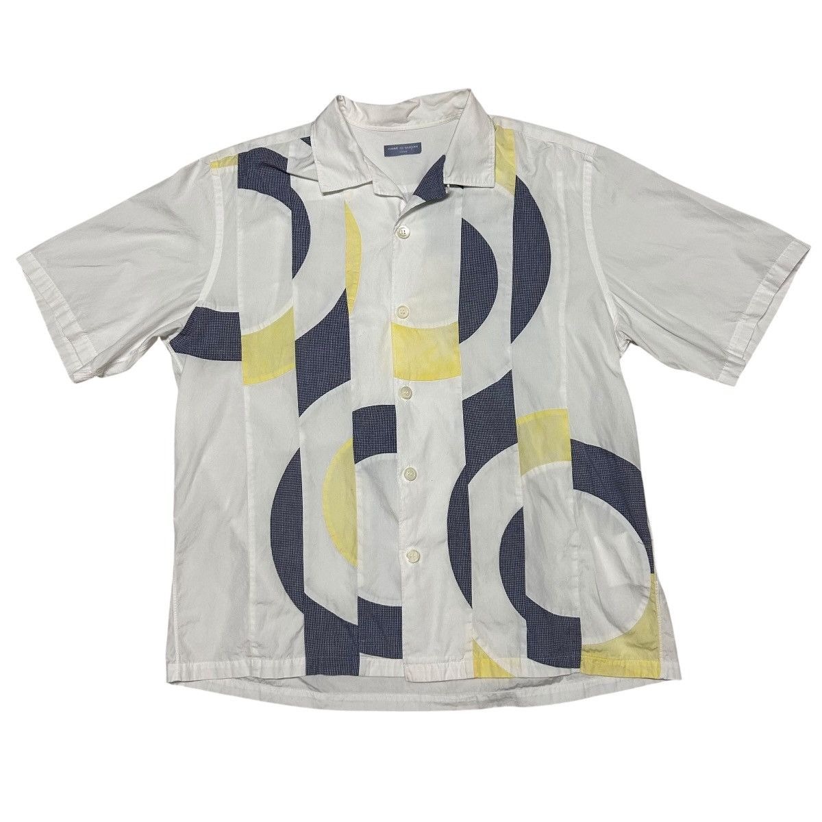 Comme des Garcons 558 02SS Comme Des Garcons Homme patchwork Panelled shirt Size US S / EU 44-46 / 1 - 2 Thumbnail