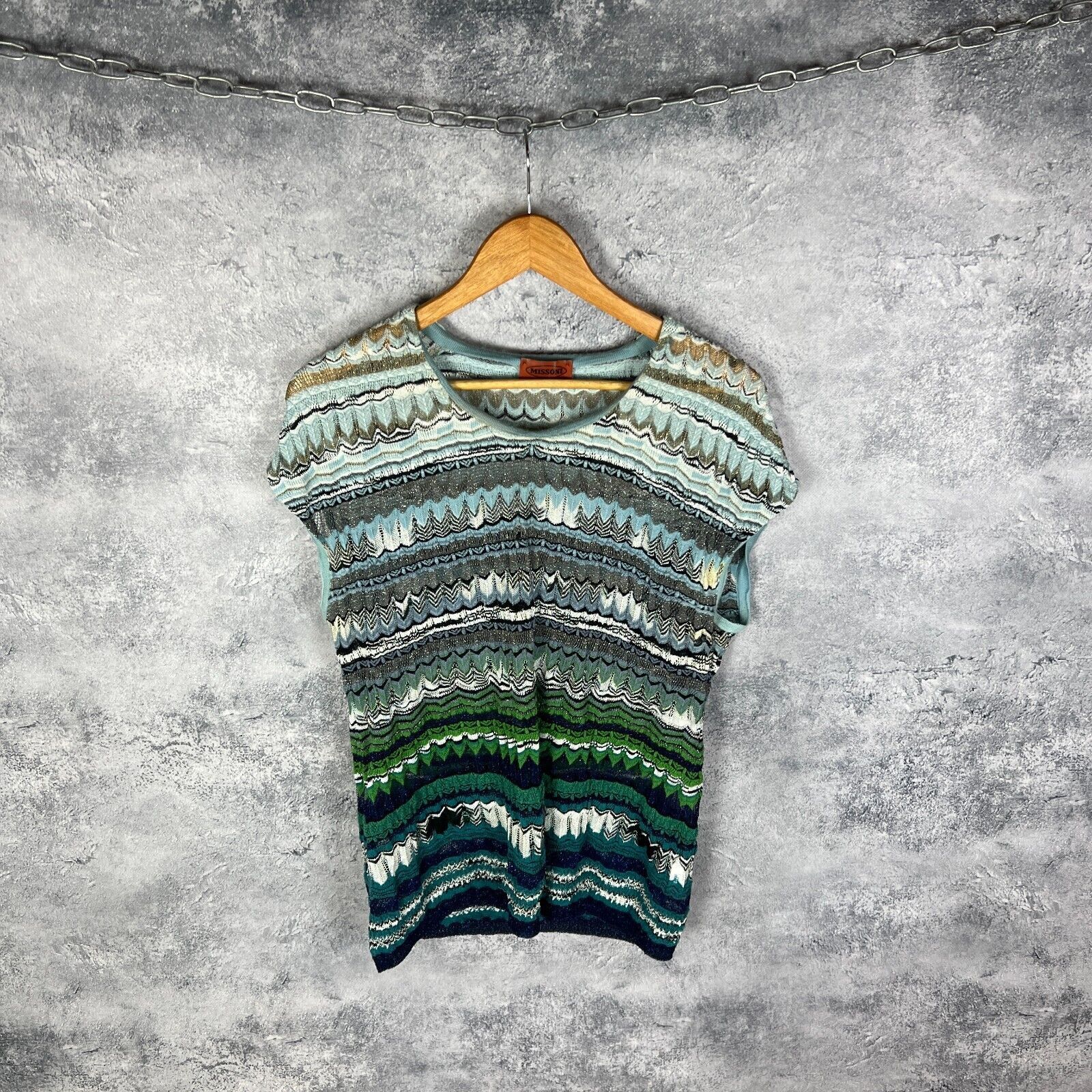 Missoni Missoni Vest Sweater Women's Size M Multicolor Sleeveless ` Size M / US 6-8 / IT 42-44 - 1 Thumbnail