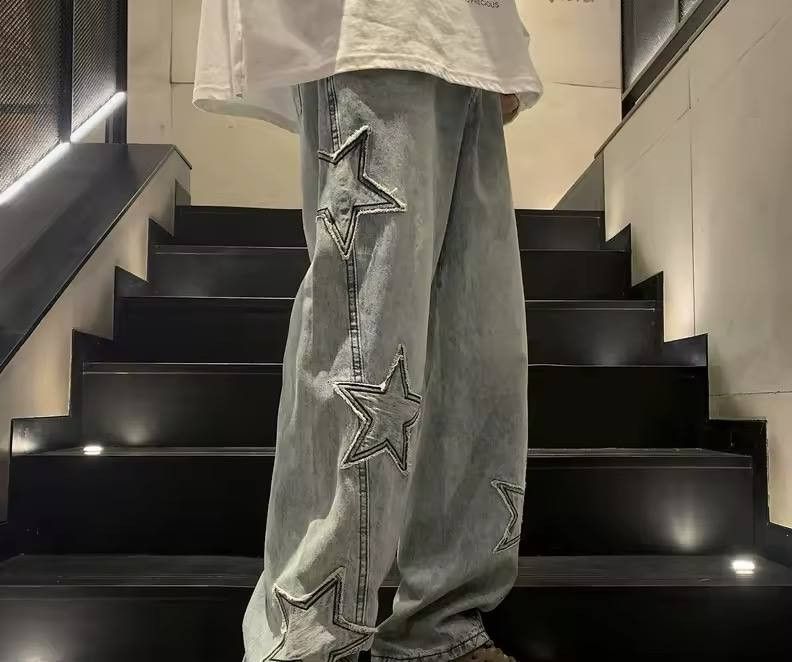 Japanese Brand × Vintage starburst jeans Size US 36 / EU 52 - 1 Thumbnail