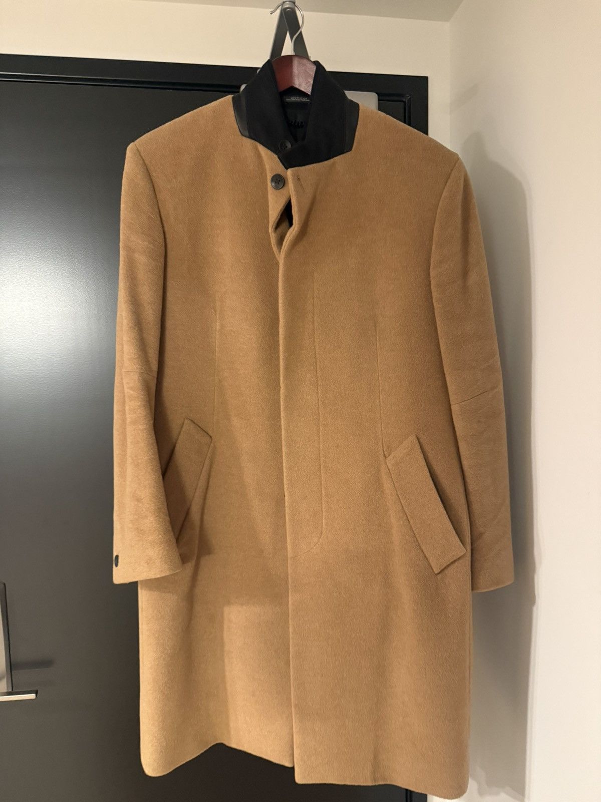 Rag & Bone Rag & Bone Italian Sheep Leather Camel Overcoat Size 42 Size US L / EU 52-54 / 3 - 3 Thumbnail