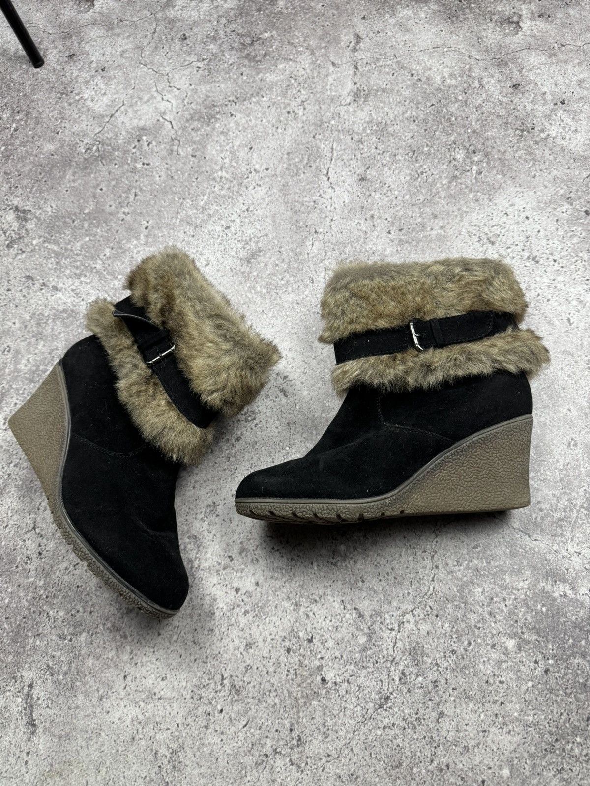 Japanese Brand Unbranded Isabel Marant Style Fur Sneakers Suede Shoes Size US 11 / IT 41 - 7 Thumbnail
