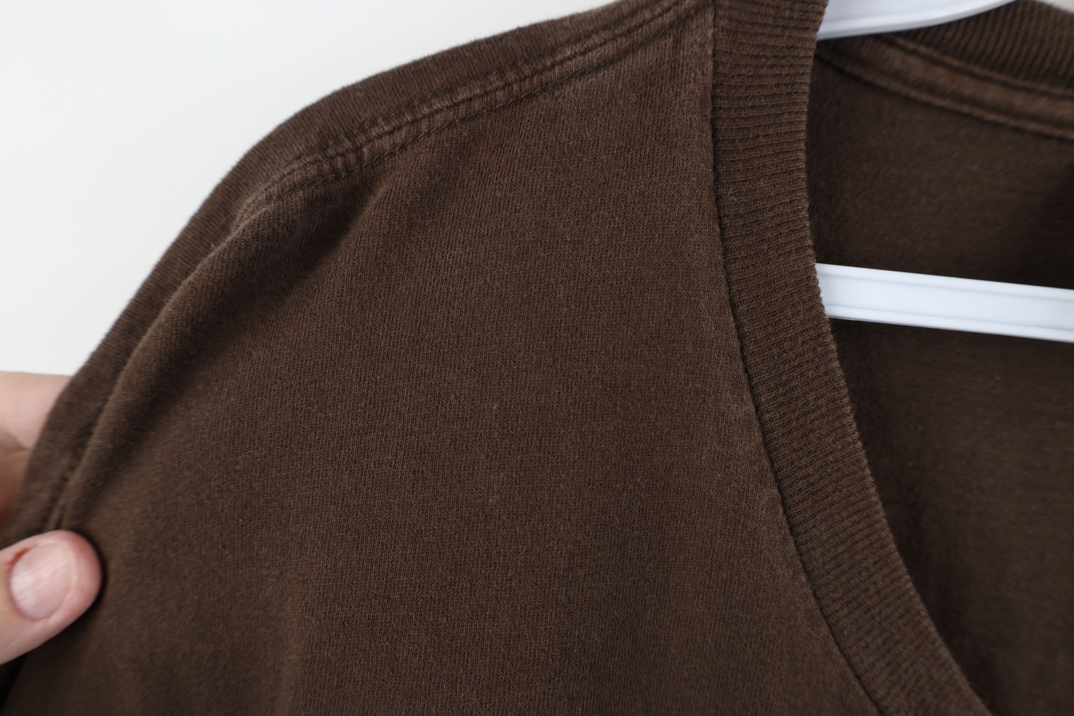 Nike Vintage Y2K Nike Spell Out Block Letter T-Shirt Brown Cotton Size US XXL / EU 58 / 5 - 6 Thumbnail