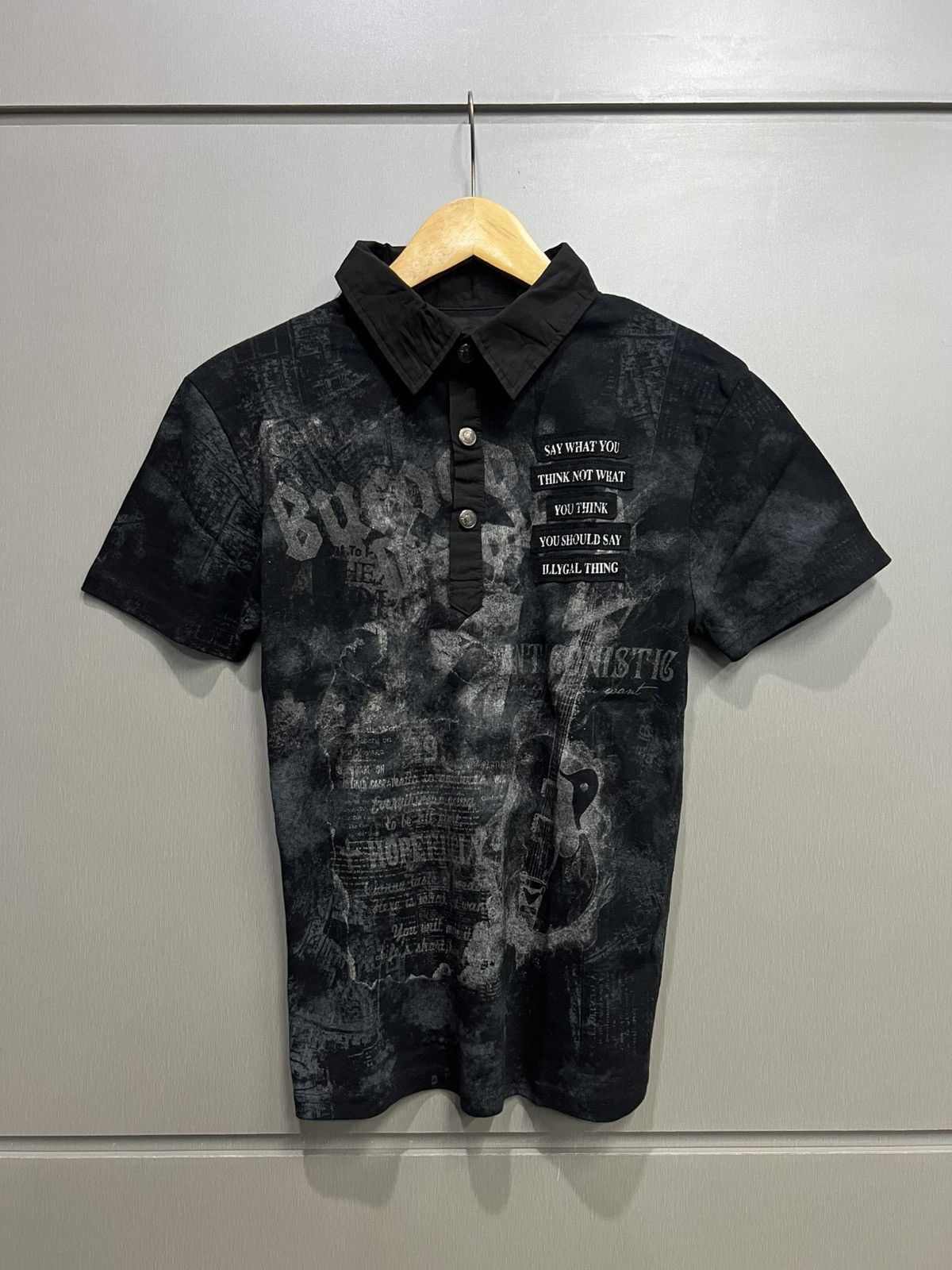 If Six Was Nine In The Attic Poem Polo Shirt Vkei Style Size US M / EU 48-50 / 2 - 2 Thumbnail