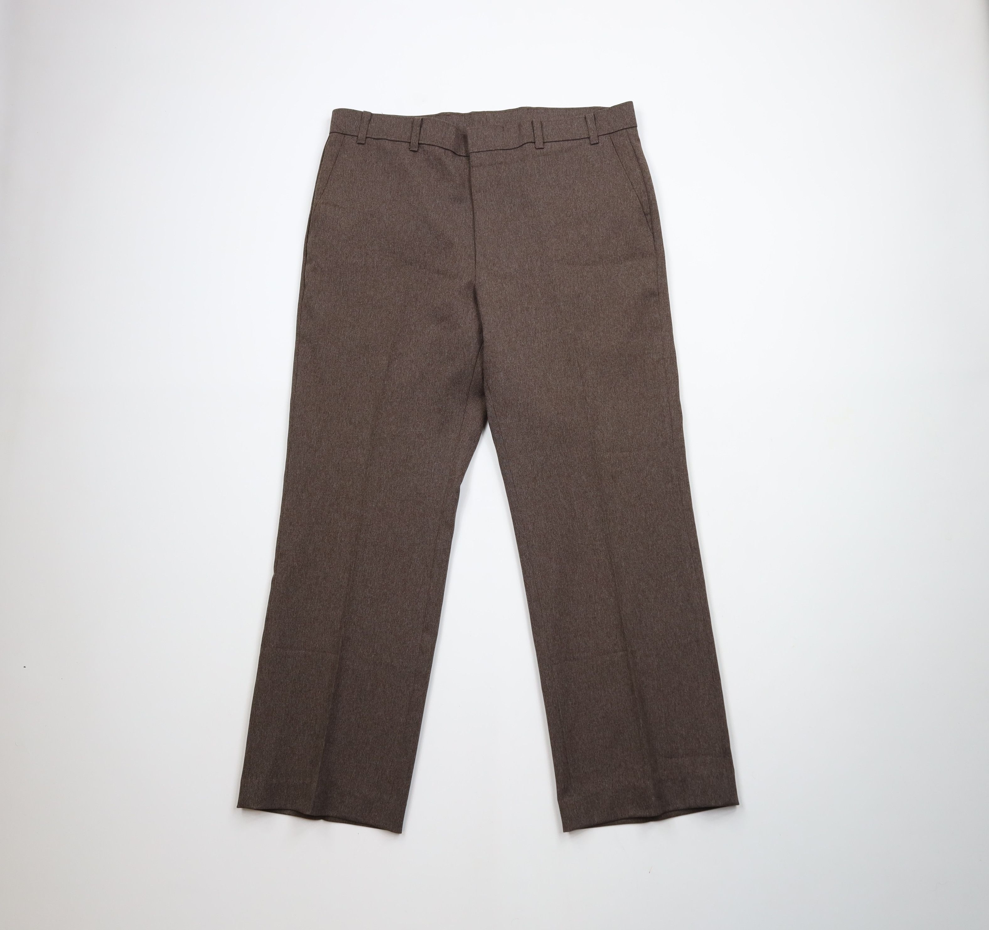 Levi's × Vintage Vintage 70s 80s Levis Flared Wide Leg Chino Pants Brown USA Size US 36 / EU 52 - 1 Thumbnail