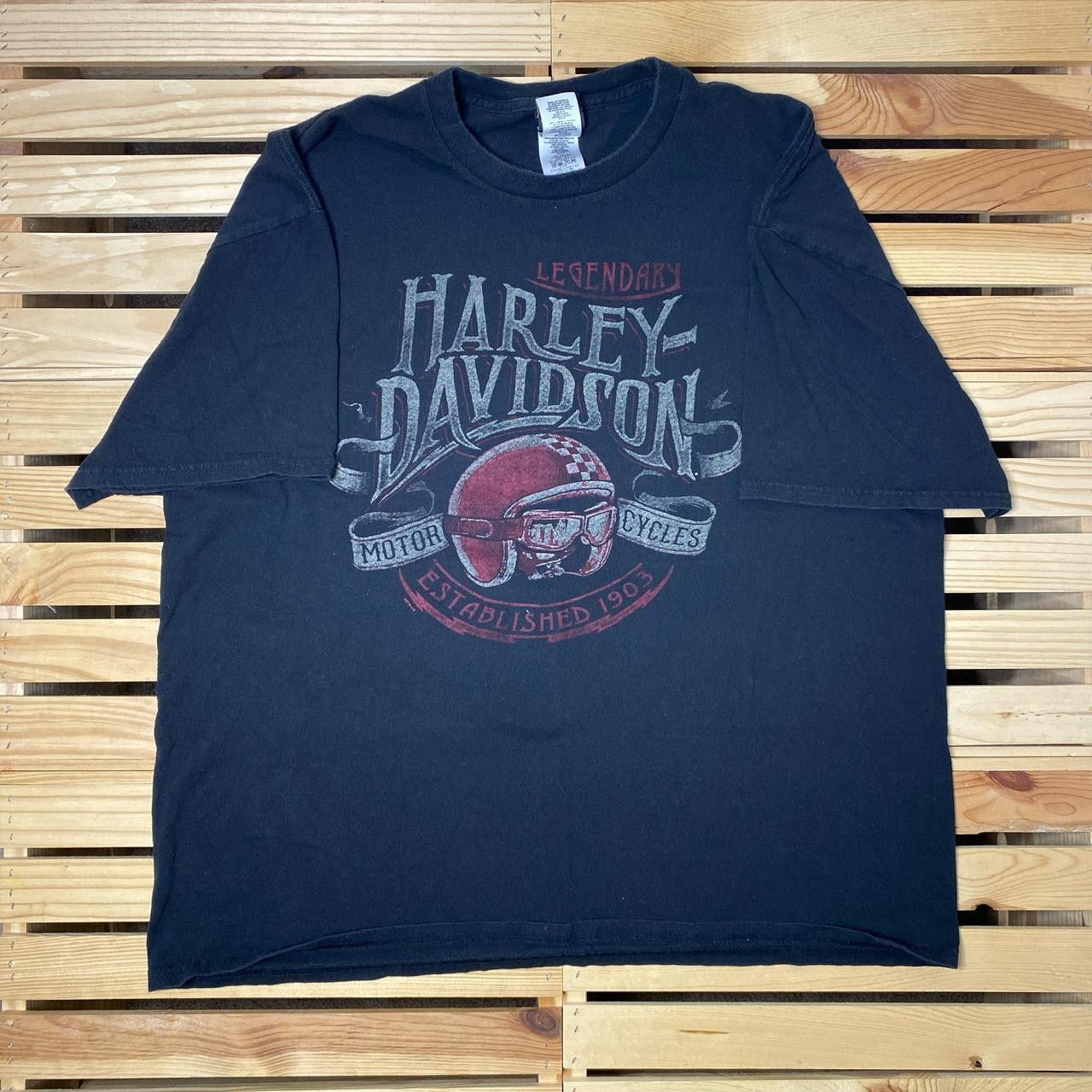 Harley Davidson Harley Davidson FL 2018 Black Biker Tee Size 2XL Size US XXL / EU 58 / 5 - 1 Thumbnail