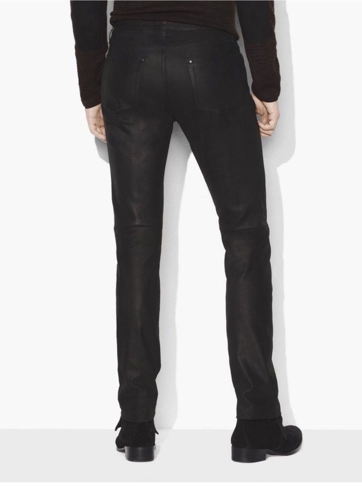 John Varvatos Leather Rockstar Jeans. 30 Size US 30 / EU 46 - 2 Thumbnail