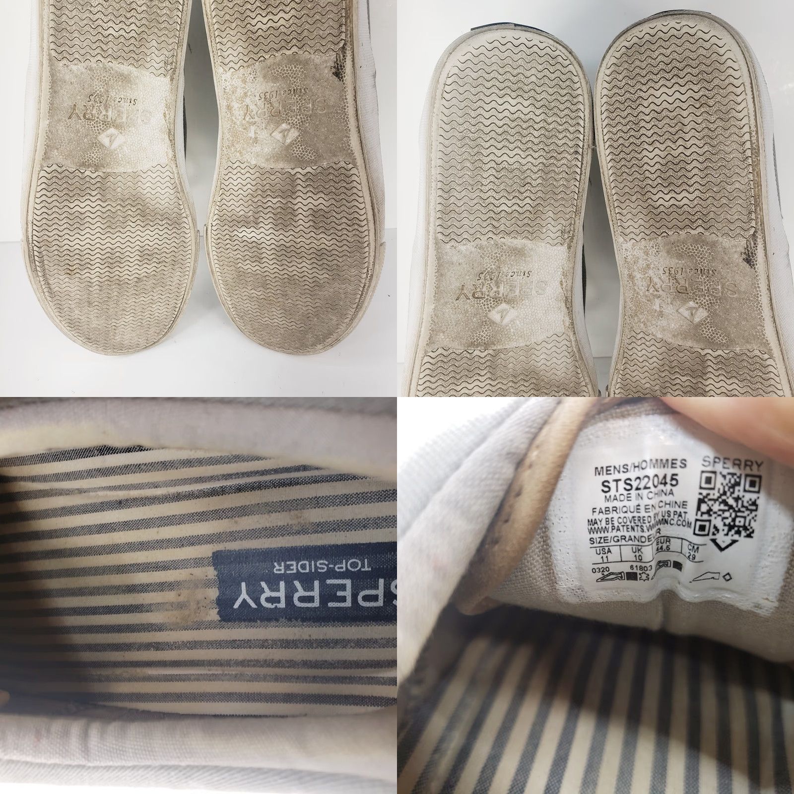 Sperry SPERRY Men’s Sneaker STS22045 GREY Striper II CVO Vulcanized Sneaker SIZE 11M Cant be N/A Size US 11 / EU 44 - 9 Thumbnail