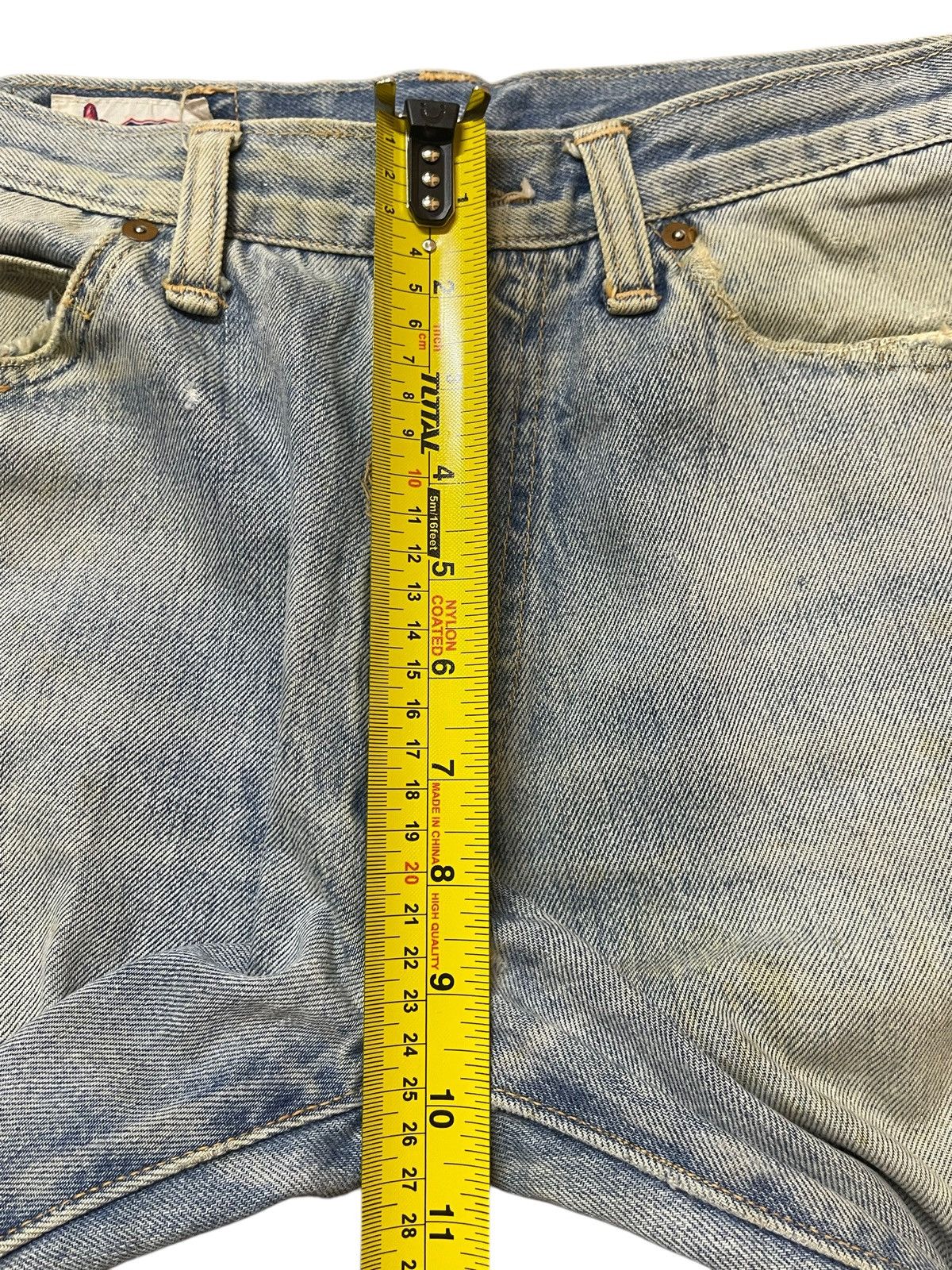 KMRii Vintage Japanese Brand Mud Wash Style Wide Leg Jeans Size US 28 / EU 44 - 16 Thumbnail