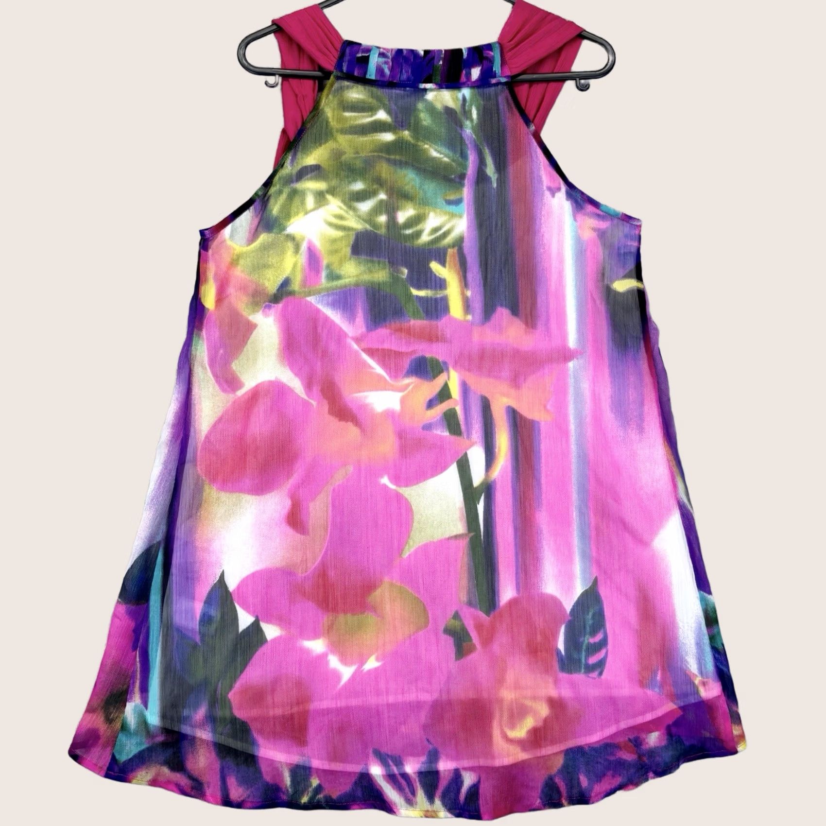 NEXT NEXT Blouse Top Women Sleeveless Multicoloured Floral Lightweight Casual 8 UK Summer Spring Autumn Womens Size M / US 6-8 / IT 42-44 - 1 Thumbnail