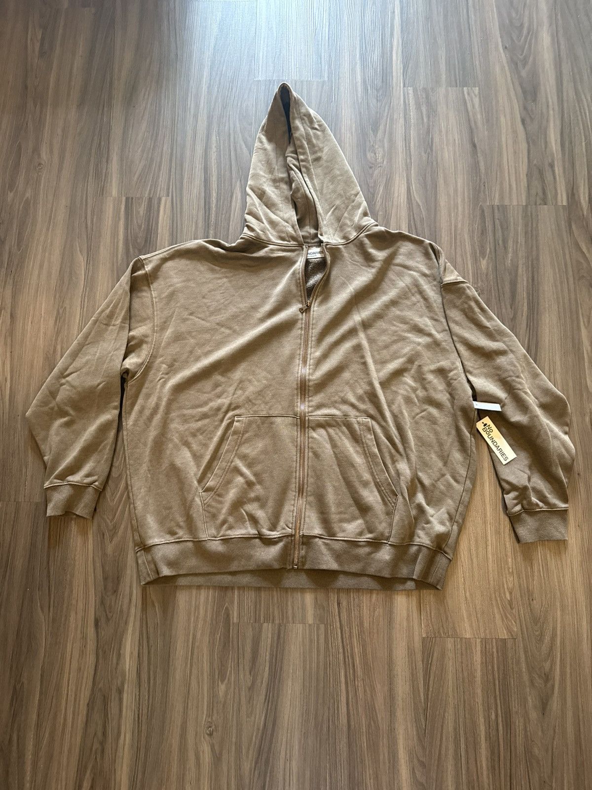 Other No Boundaries Oversized Zip Up Hoodie Brown 2XL Full Zip Size US XXL / EU 58 / 5 - 1 Thumbnail