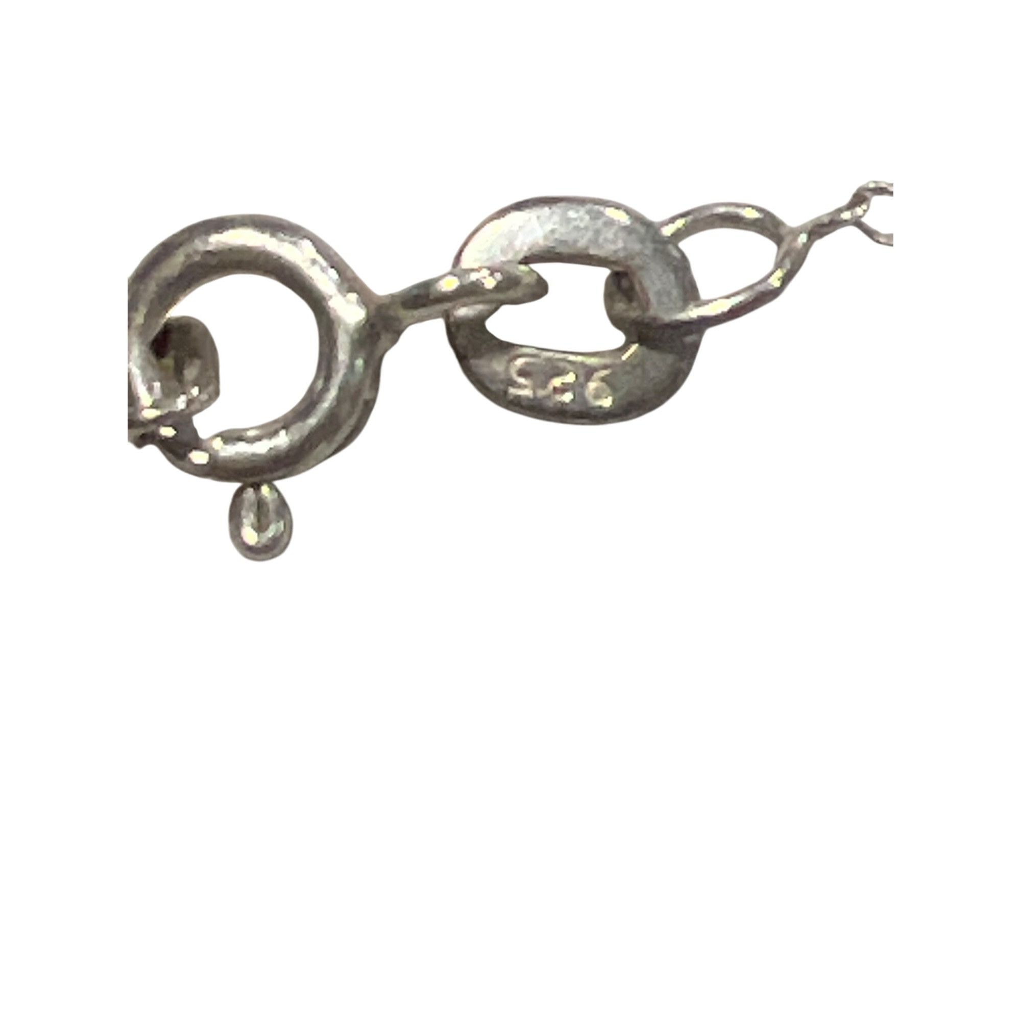 Other Vintage Sterling Silver Necklace Howlite Spike Faux Bone Pen Size ONE SIZE - 4 Thumbnail