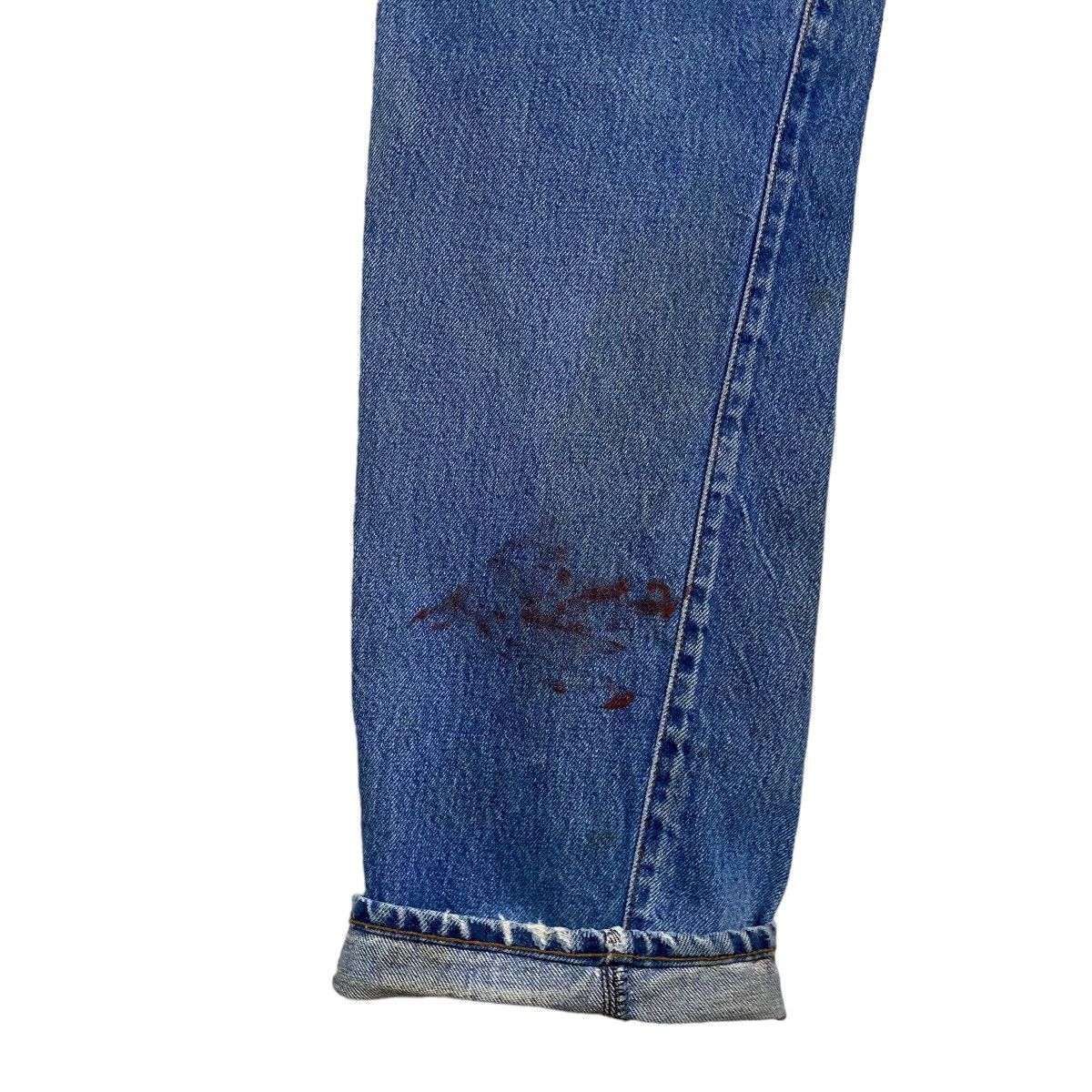 Levi's Vintage 80s Levis 501 Redline Selvedge Jeans Repaired Size US 29 - 15 Thumbnail